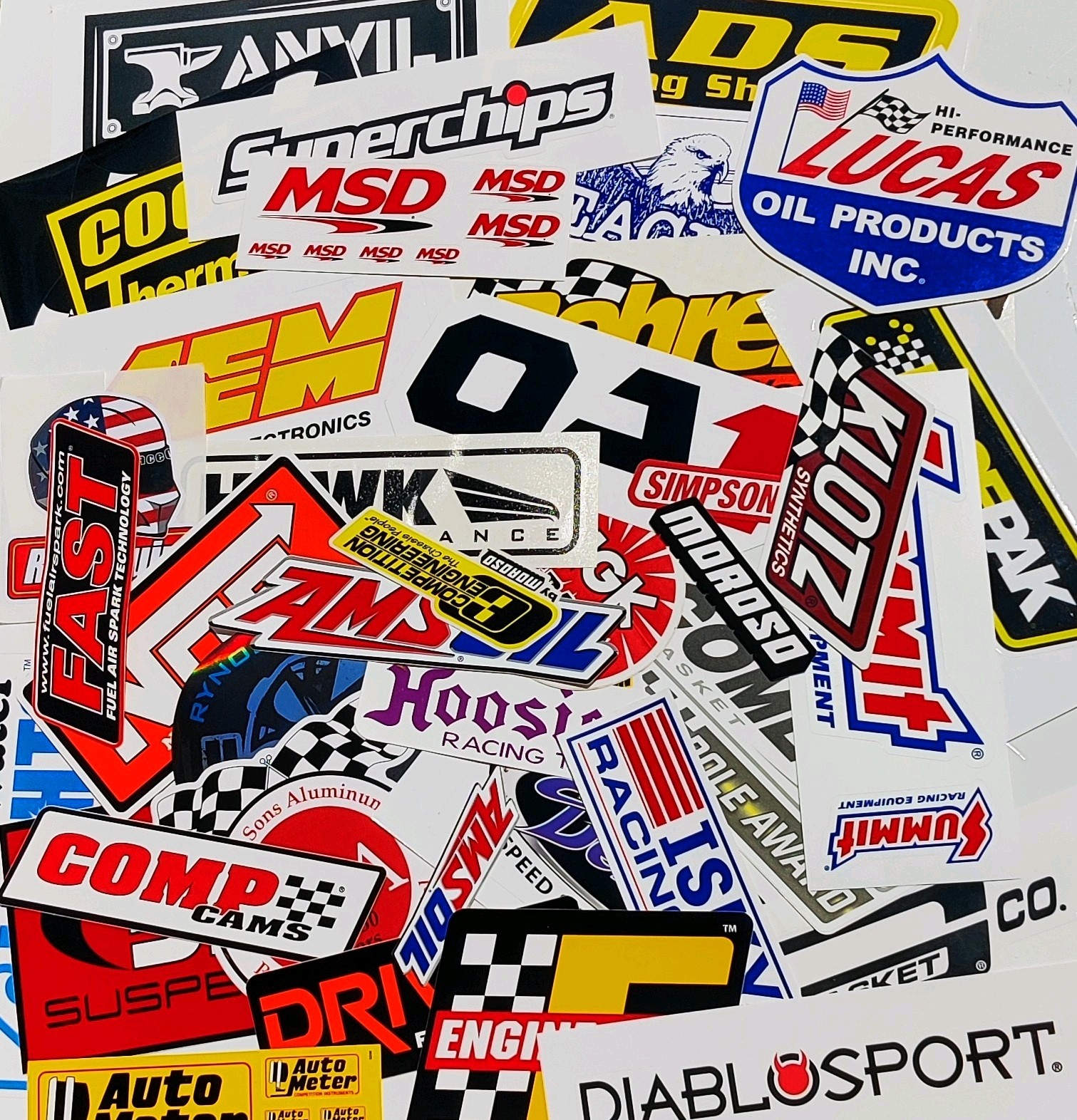 Premium Brands Only Lot of 15 Racing Decals Stickers NHRA ToolBox. Mancave