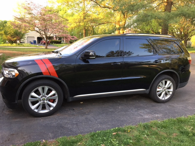 4″ Front Fender Hood Hash mark Stripe Stripes FIT All Year & model Dodge Durango