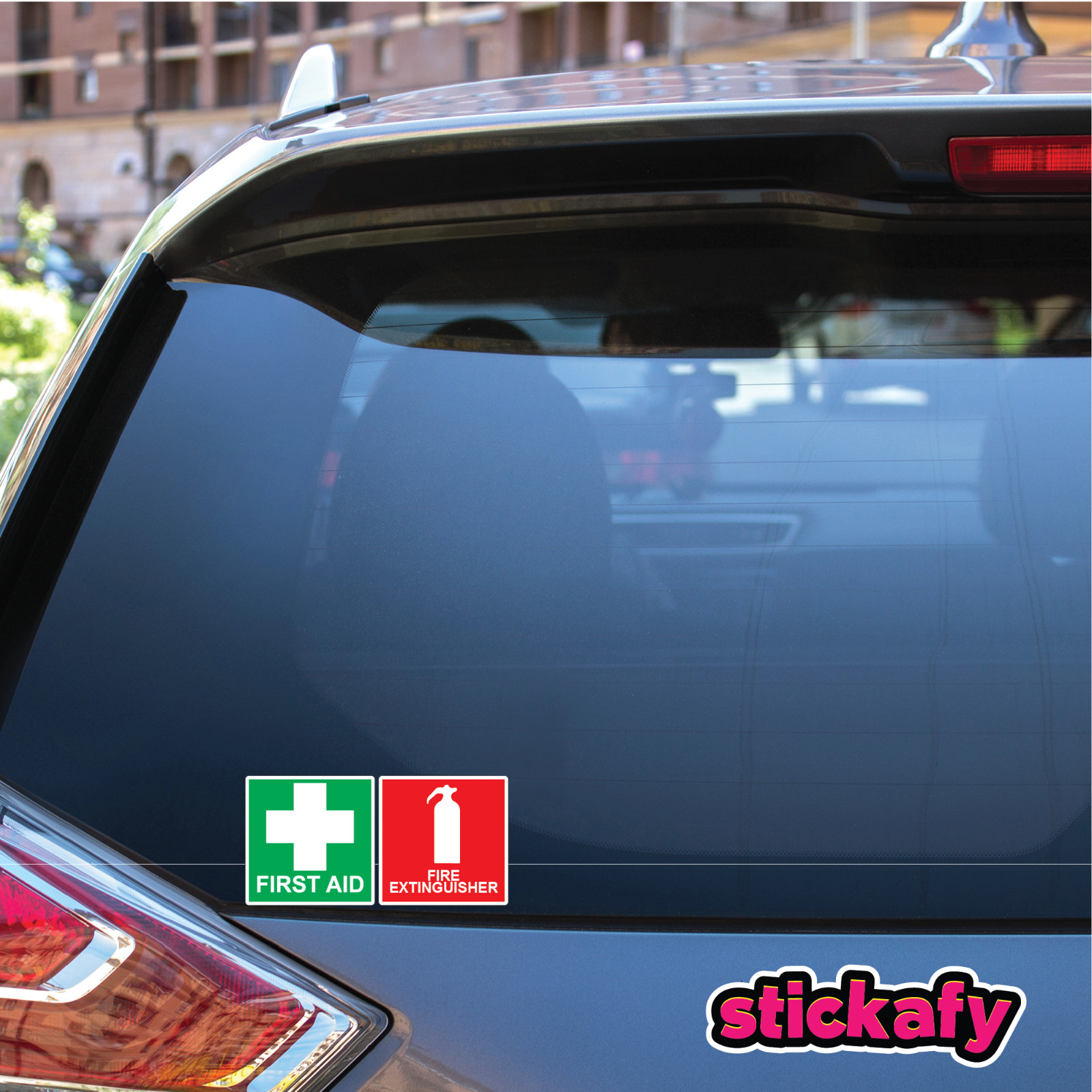 First Aid & Fire Extinguish Vinyl Sticker for Laptop Car Decal Boat Aussie Funny