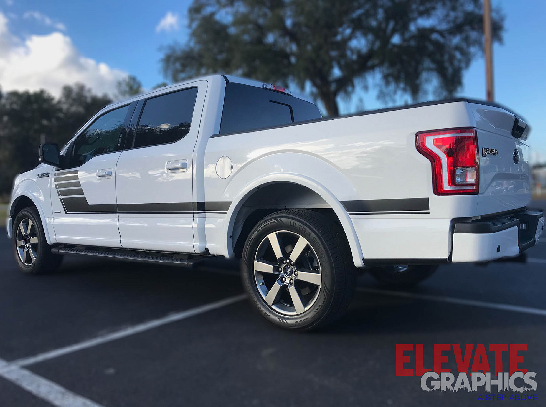 For Ford F150 Side Graphics Hockey Arrow Stripes Vinyl Decals Stickers 2009-2020