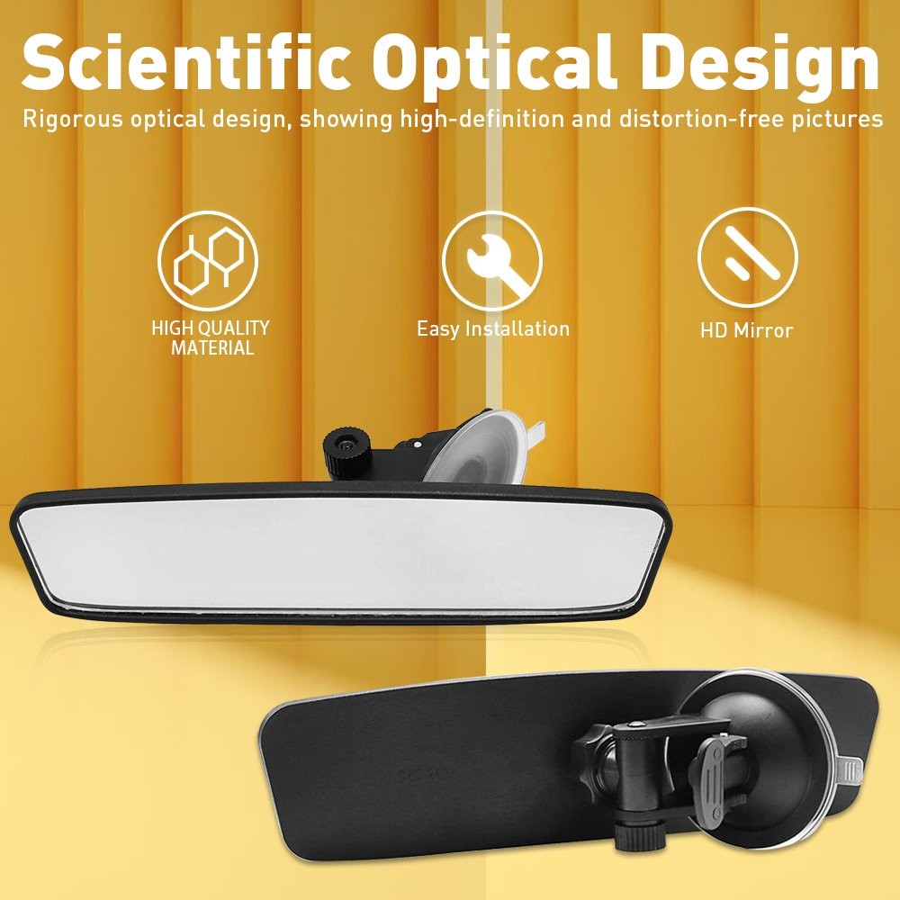 1/2Set Upgrade Car Rear Suction Universal View Learner Mirror Cup Driver Interio