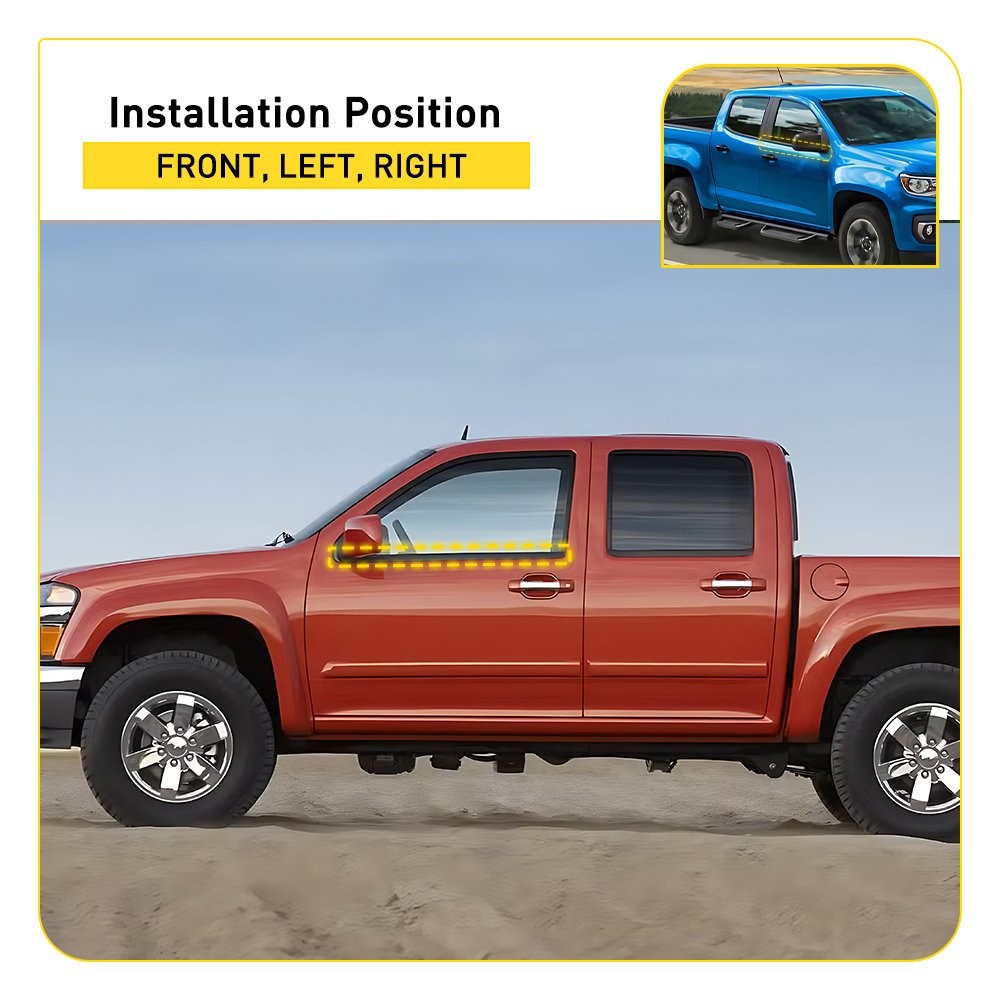 Front LH RH Door Window Belt Weatherstrip Kit For 12-22 Chevrolet Colorado 2-20X