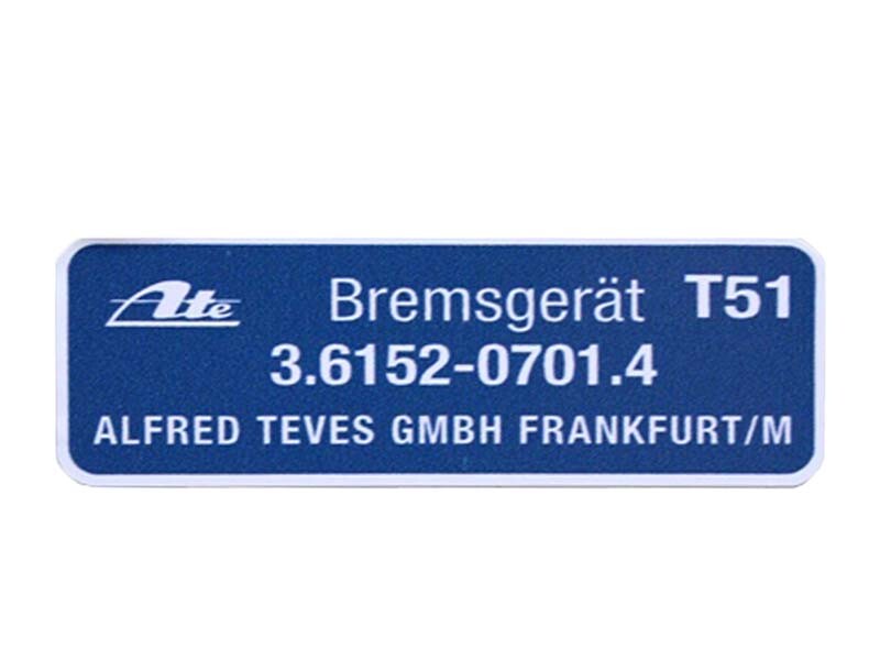Sticker for T51 Brake Unit in Mercedes W108 W109 W110 W111 W112 W113 190SL
