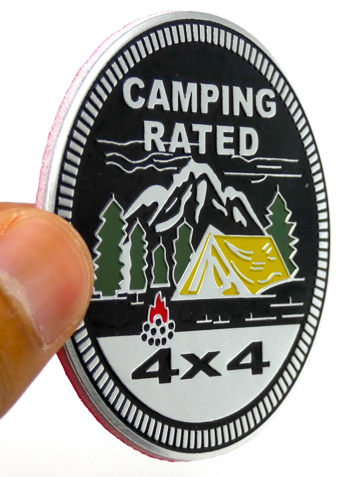 1pc Camping Rated Sticker Decal Emblem 4×4 Badge Auto Truck Fender 6cm 2.36″