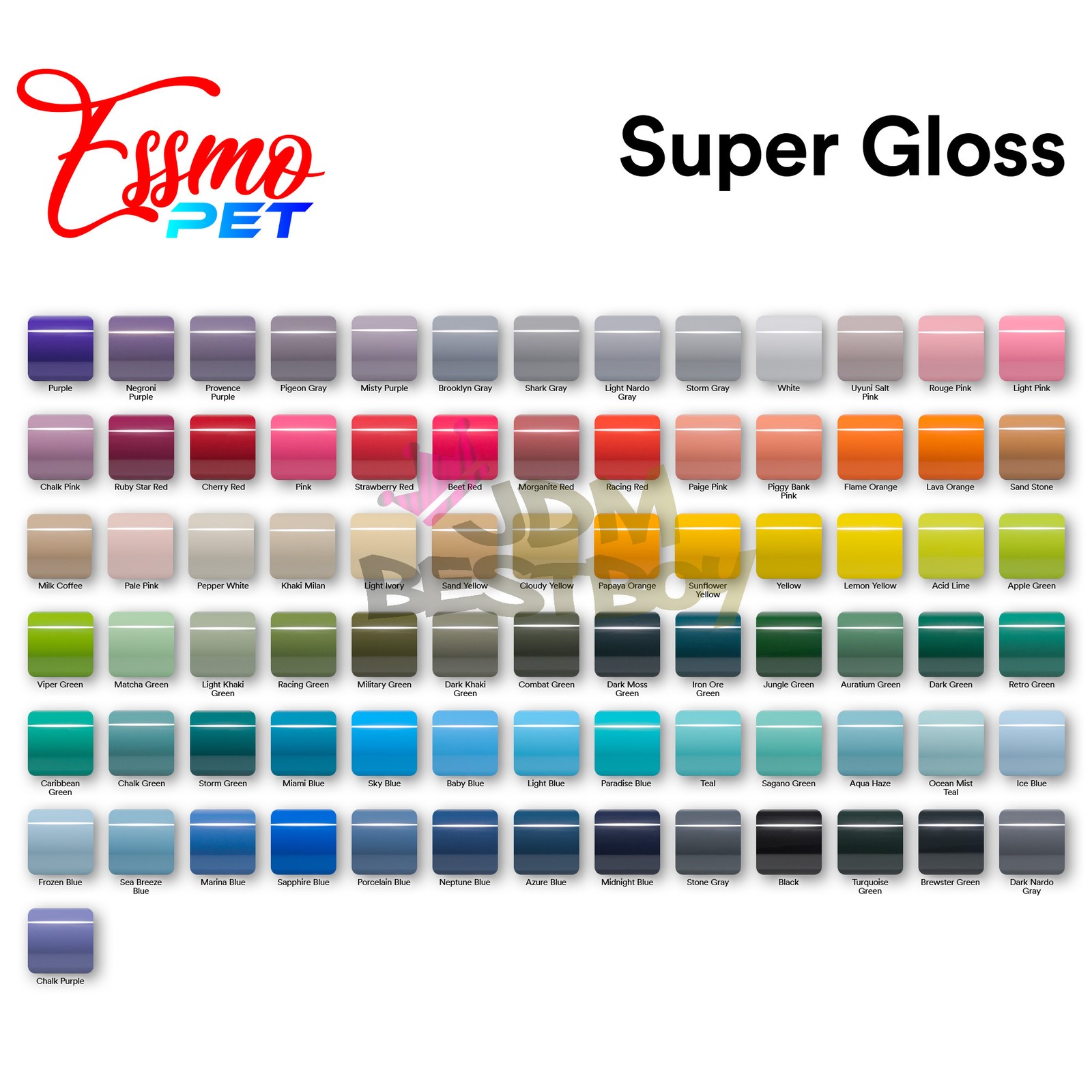 ESSMO PET Super Gloss Turquoise Gre Vehicle Vinyl Wrap Decal Sheet Like Paint