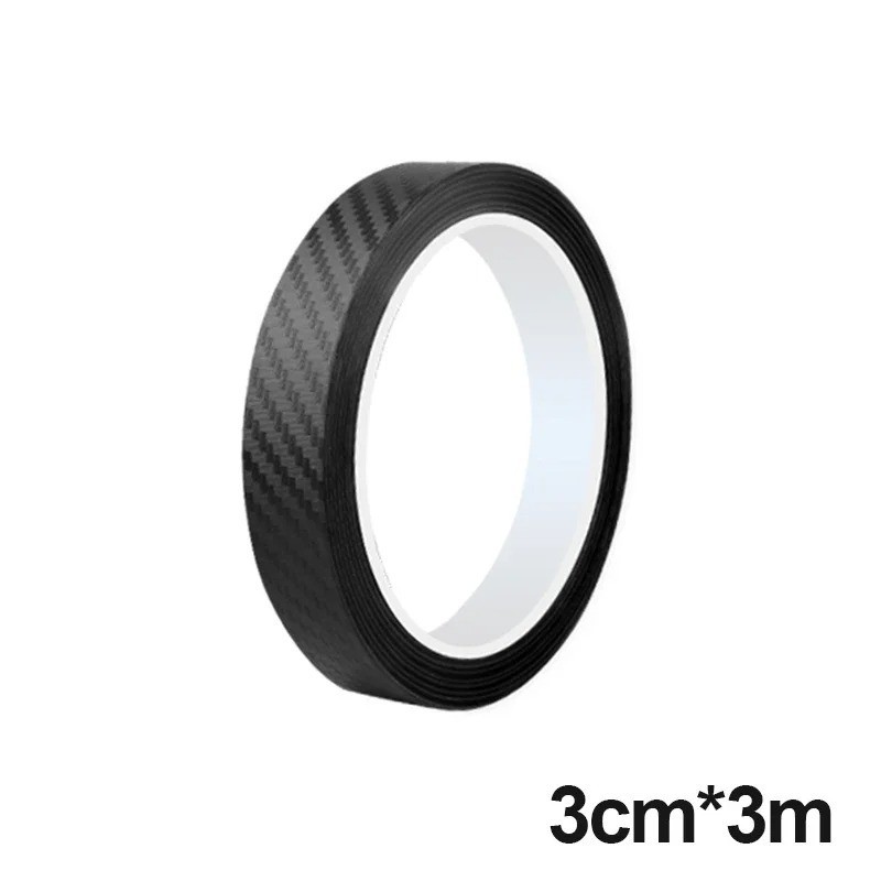 Carbon Fiber Car Door Sill Protector Anti Scratch Waterproof Sticker Tape