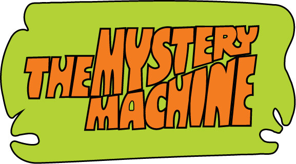 Scooby Doo Mystery Machine Logo Vinyl Bumper Sticker Window Decal Multiple Sizes