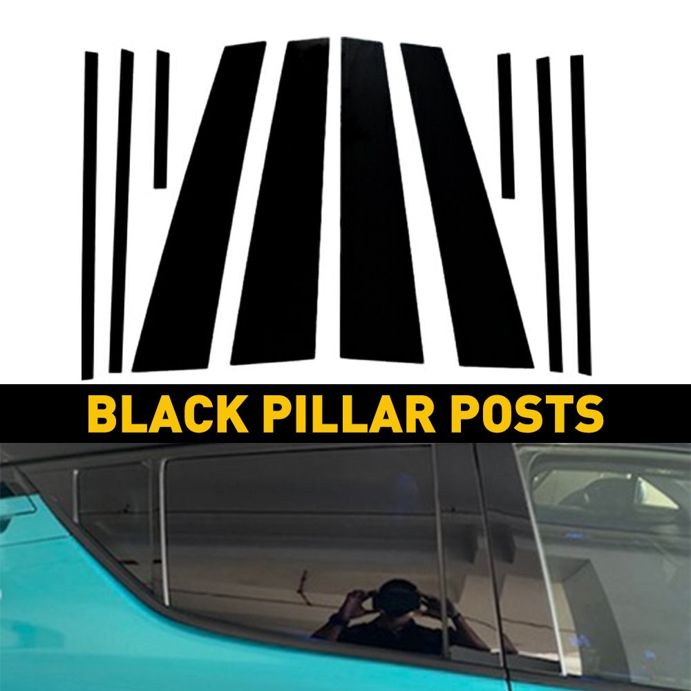 10/20x Decal Cover Fits For TOYOTA RAV4 2019-2021 Set Pillar Posts Door Window J