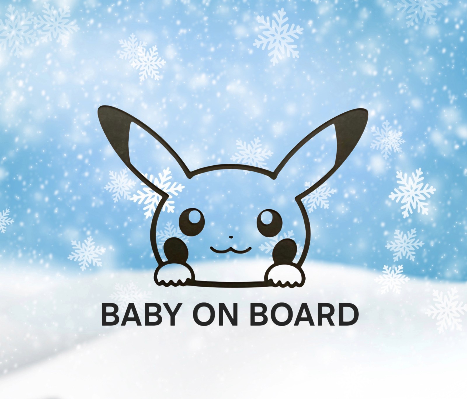 Baby on Board Car Vinyl Decal Sticker great for gifts and presents 4″ by 4″ inch