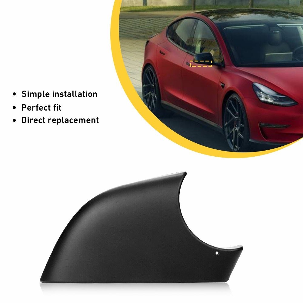 For 2017-2022 Tesla Model 3 Right Side Rearview Lower Mirror Cover Holder Black