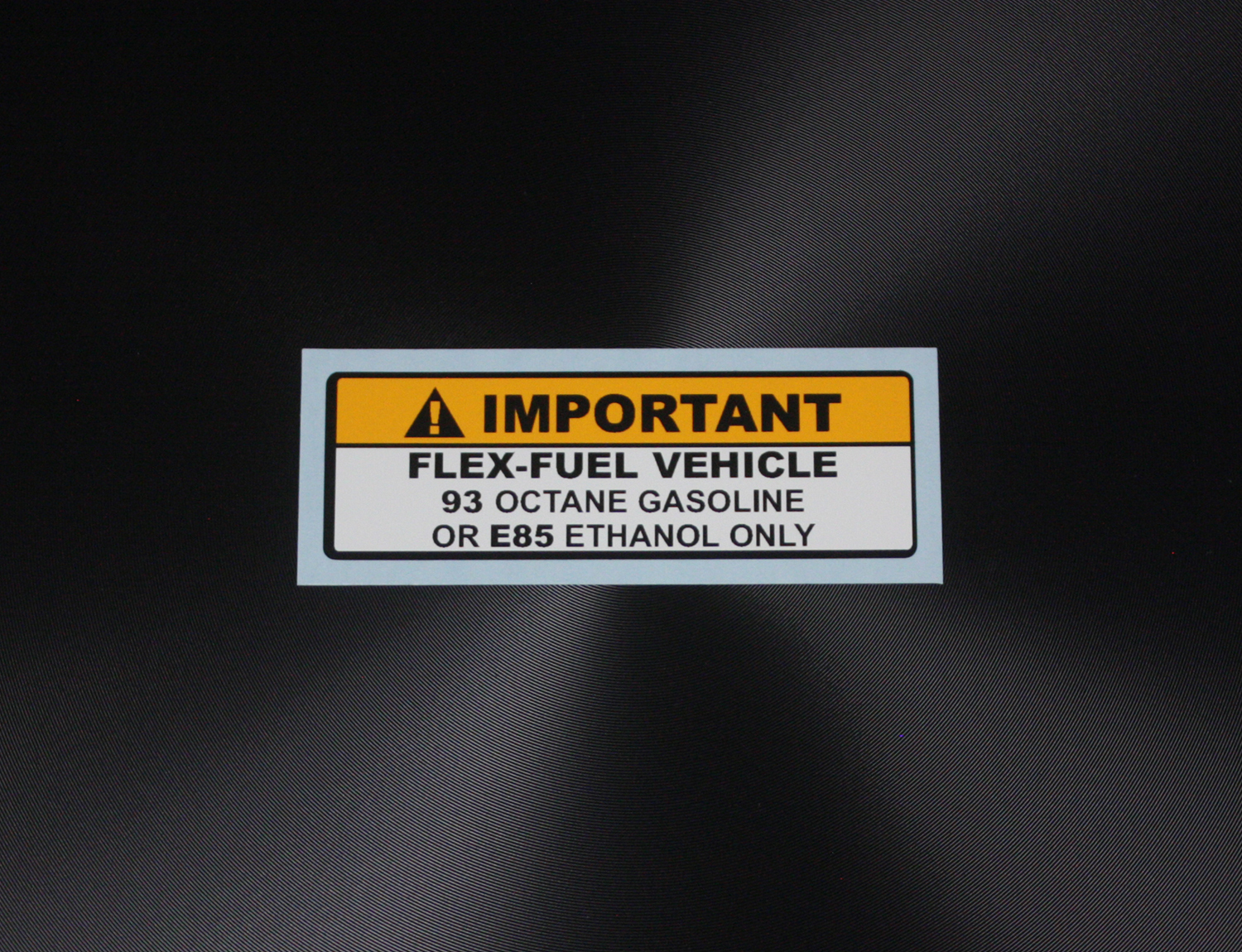 2 pcs x Flex Fuel Vehicle 93 Octane or E85 Ethanol Gas Fuel Tank Sticker Decal