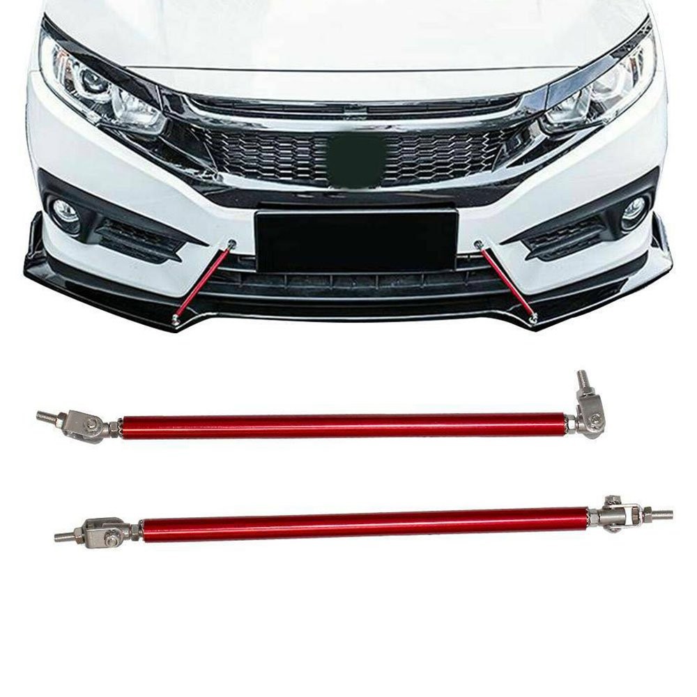 2/4x Universal Adjustable Front Bumper Lips Splitter Strut Rod Tie Support Bar A