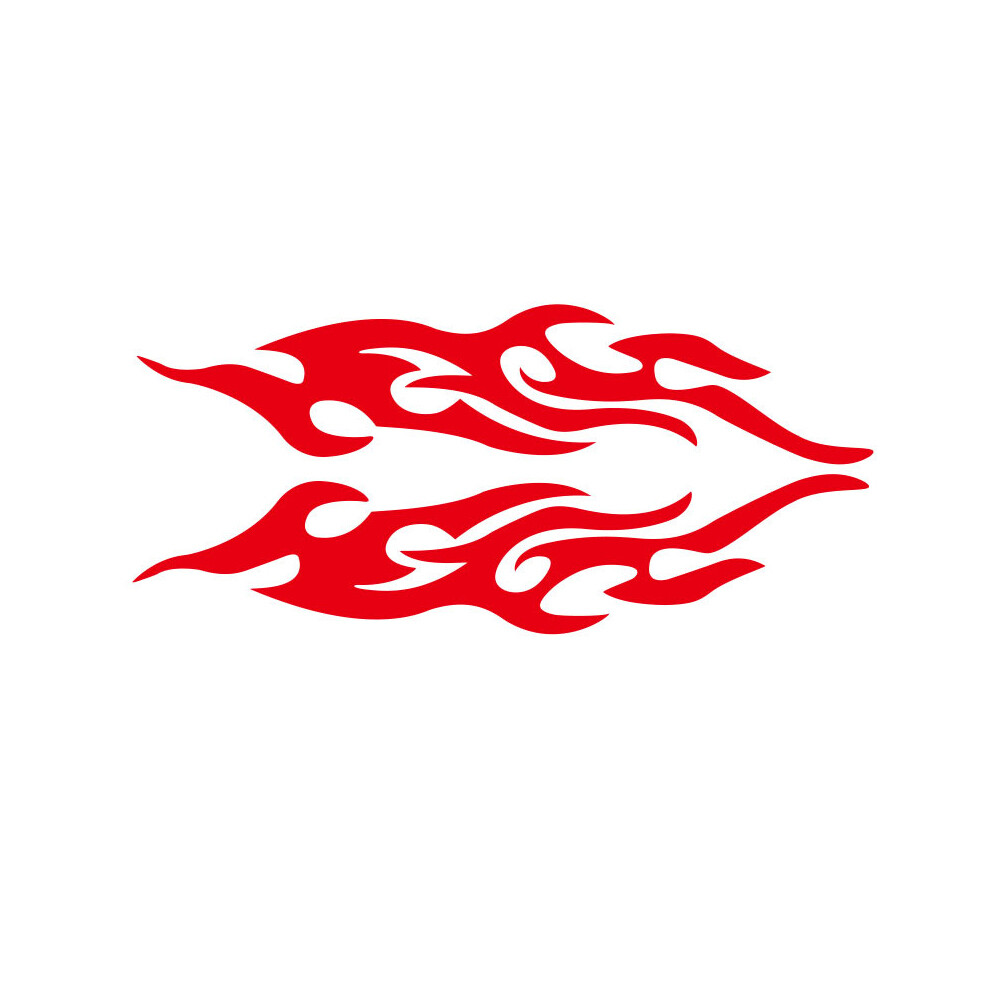 2pcs Car Stickers Reflective Flame Cars Decoration Fire Auto Mirror Sticker