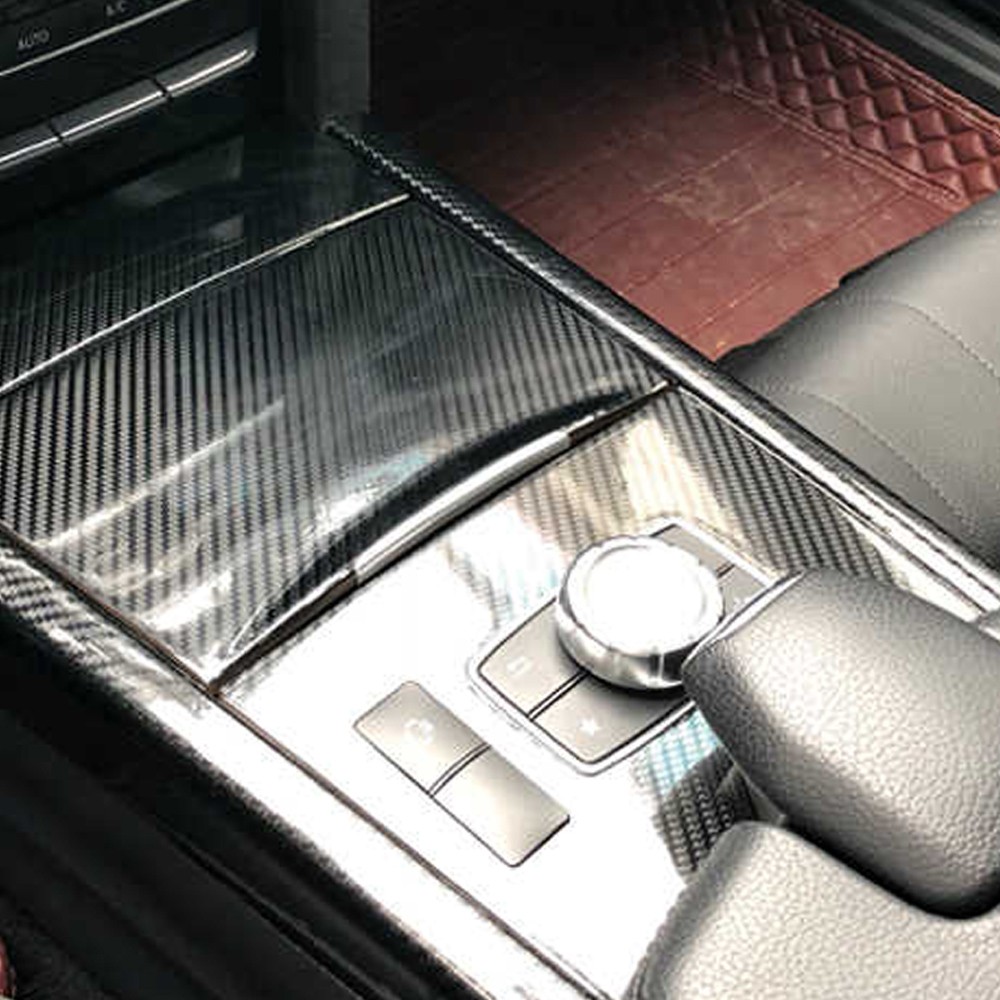 For Benz E Class W212 2014-2015 5D Carbon Fiber Pattern Interior DIY Trim Decals