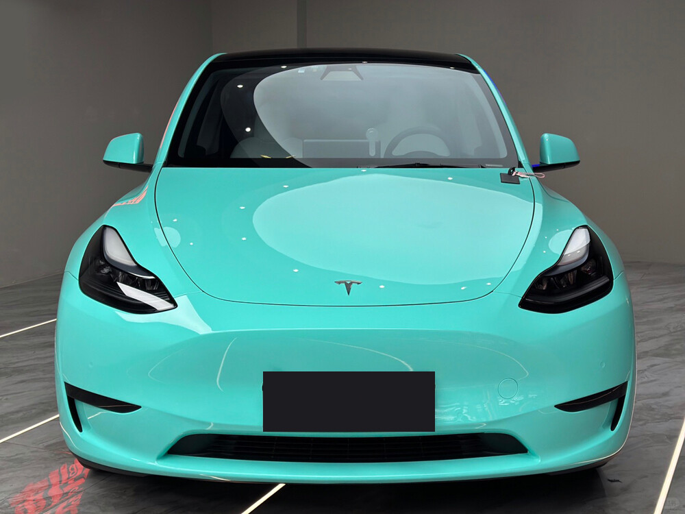 Crystal Gloss Tiffany Blue Vinyl Film Car Wrap Sticker Bubble Free Air Release