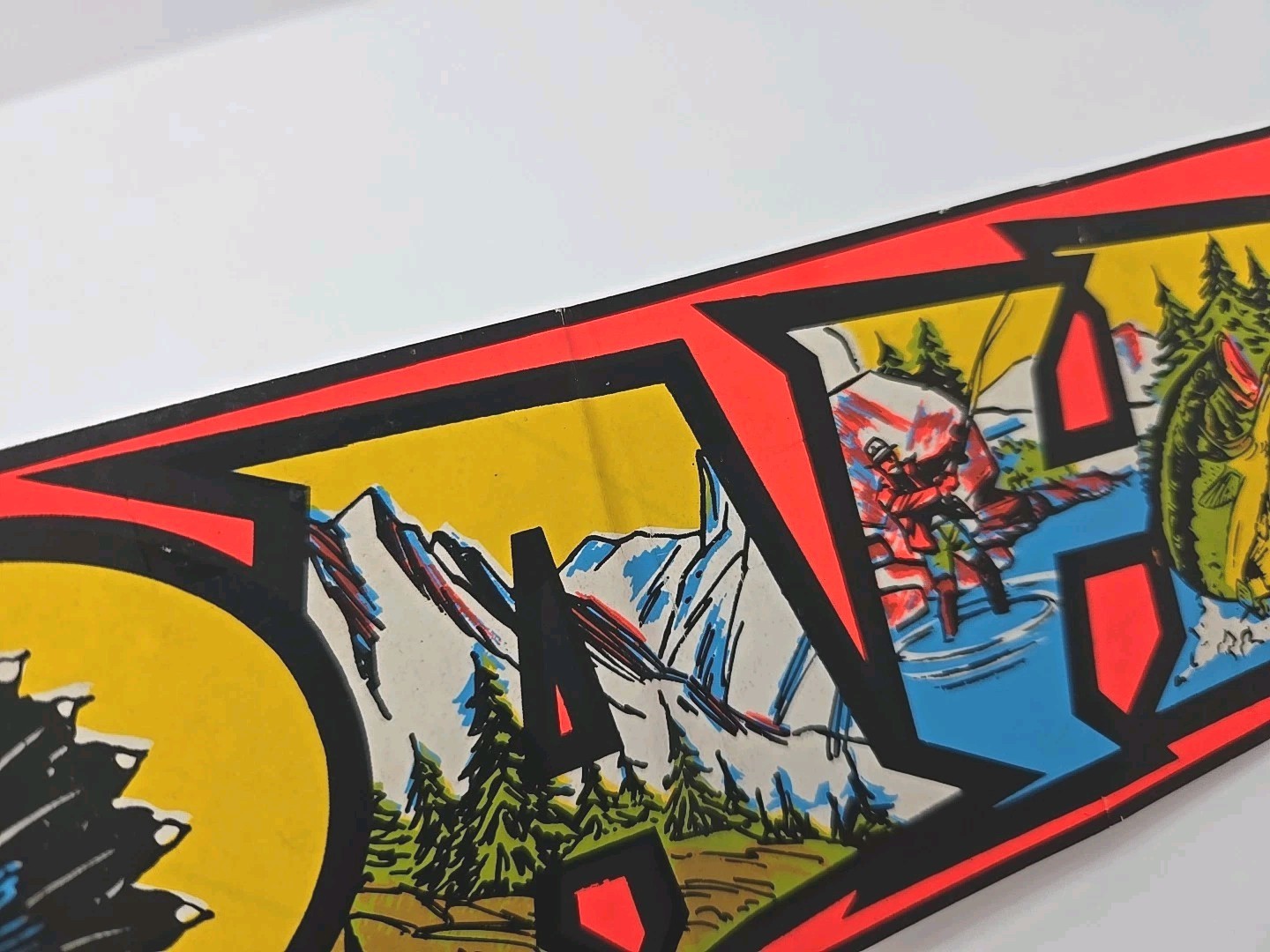 Vintage Idaho State Travel Bumper Sticker Decal 14.5 x 3 Inch Rare