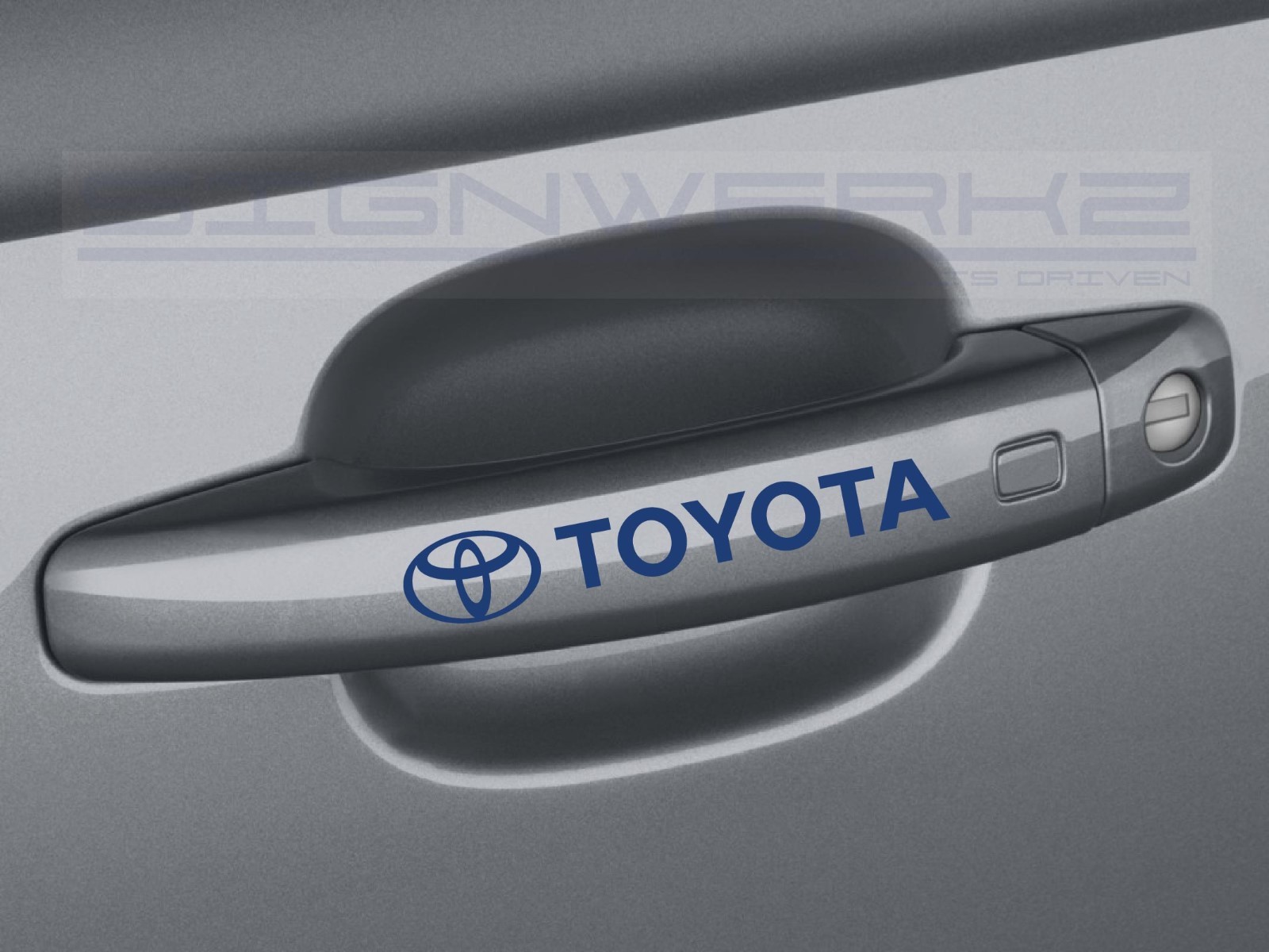 Toyota Door Handle Decal Sticker logo TRD Camry Celica FRS 4 runners – Set of 4