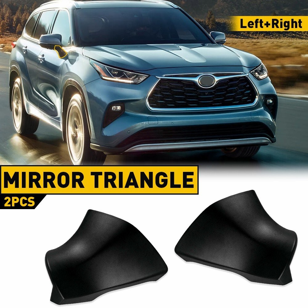 2/Left & Right Side Rearview Mirror Tri Base Cover For Toyota Highlander 20-2 J