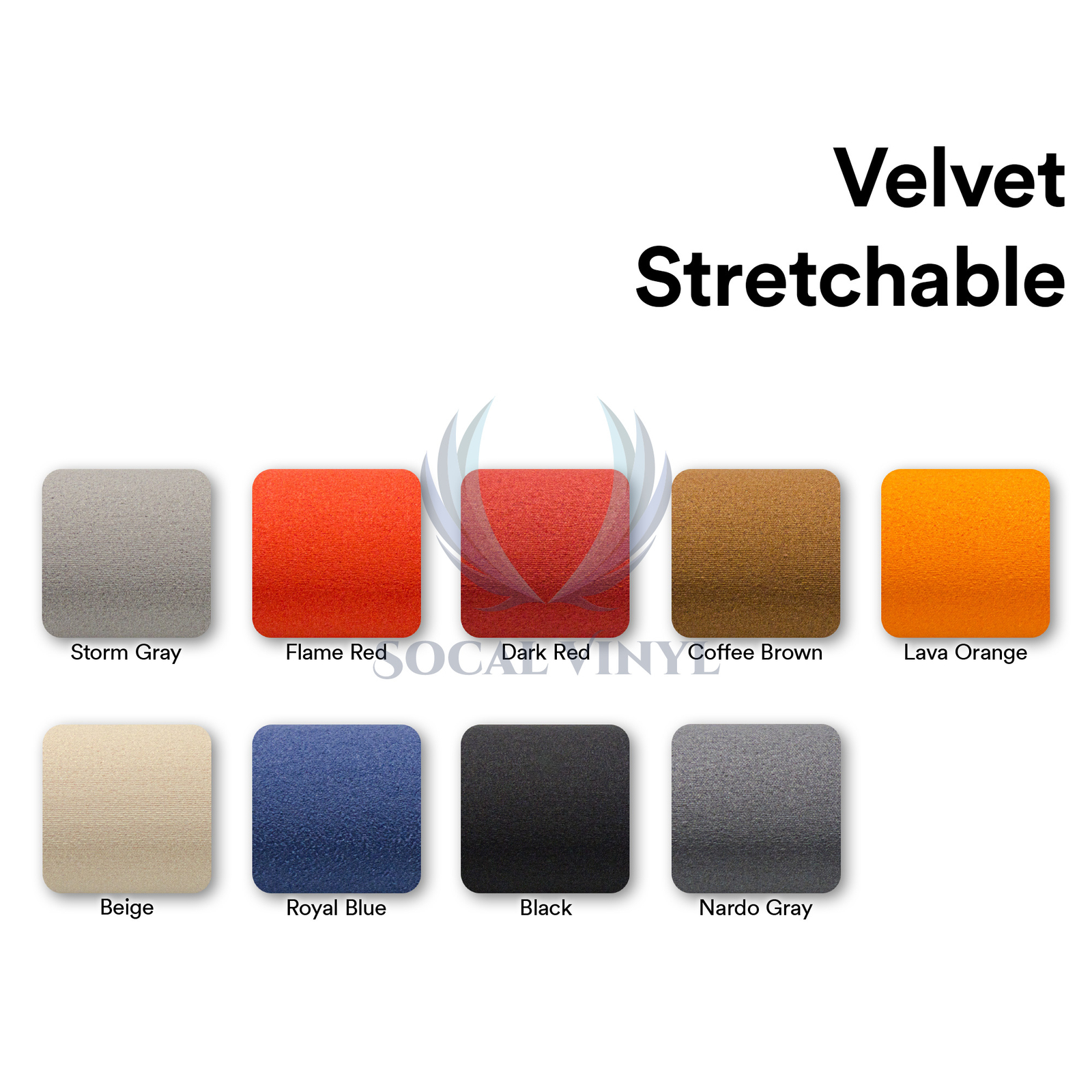 Velvet Stretchable Royal Blue Suede Textured Car Vinyl Wrap Sticker Decal Sheet