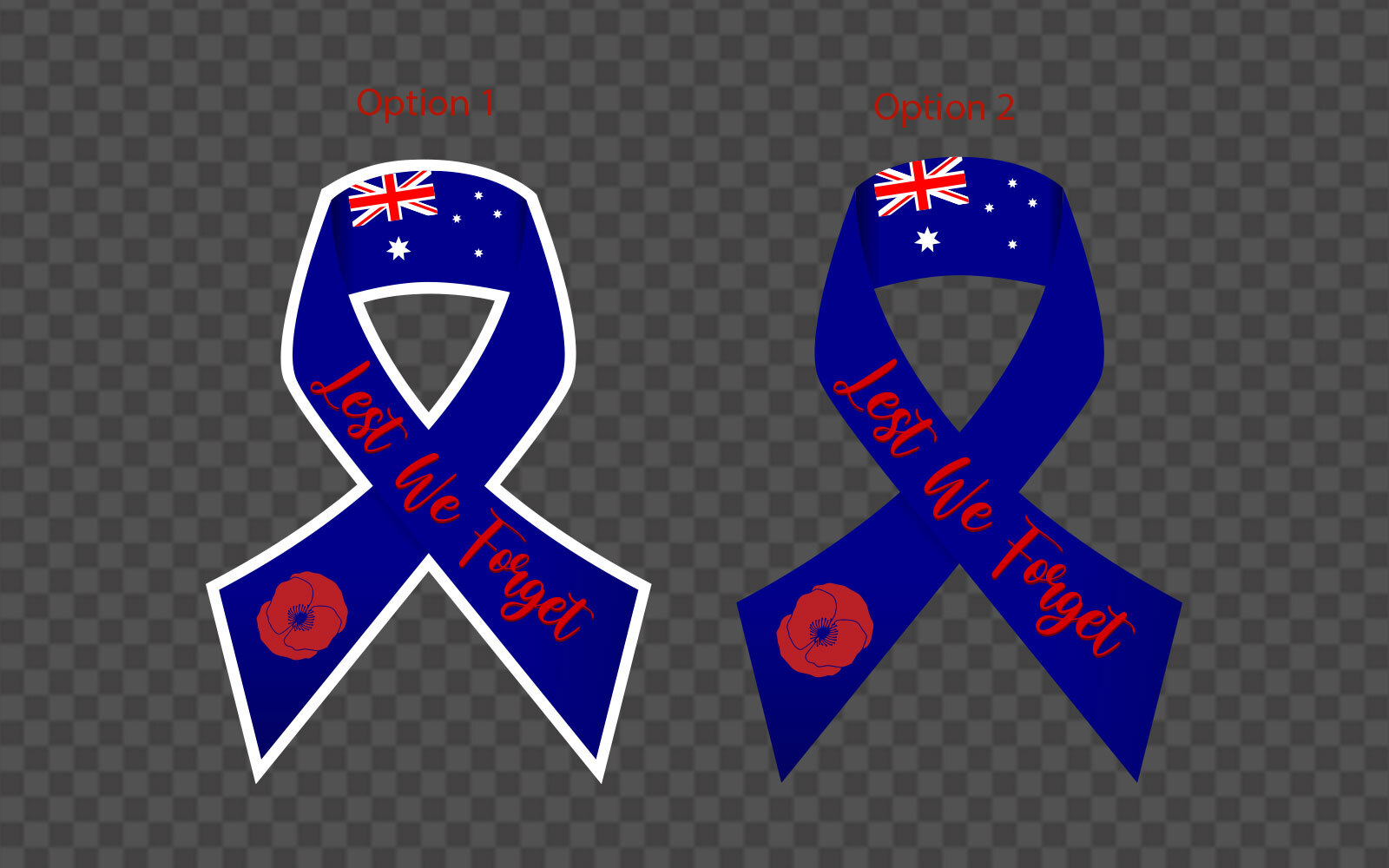 Lest We Forget Ribbon Poppy Memorial Car Decal Sticker Australia Army Anzac Day