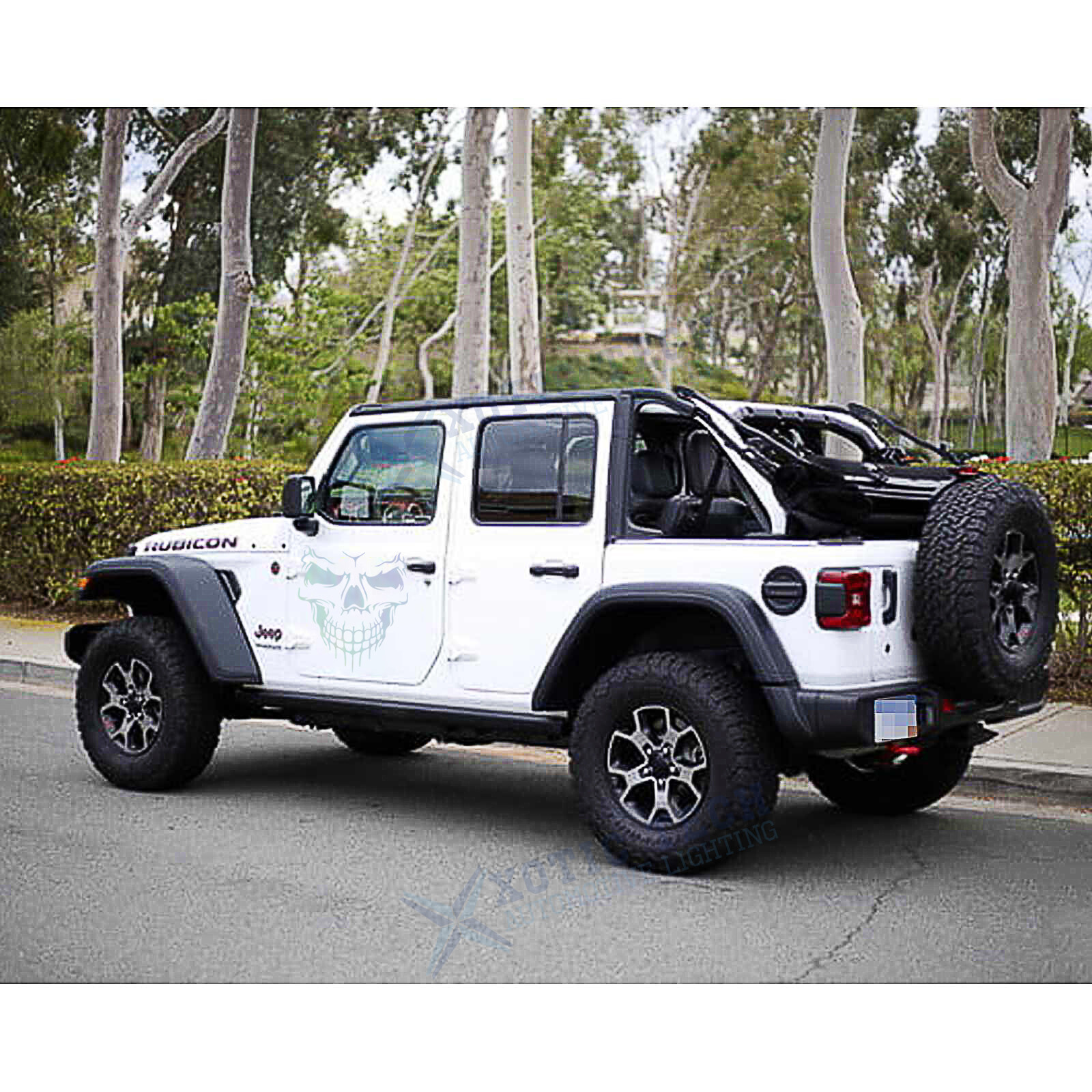Skull Hood Decal Large 22″ Graphic Sticker for Truck Jeep Car Trailer Boat Vinyl