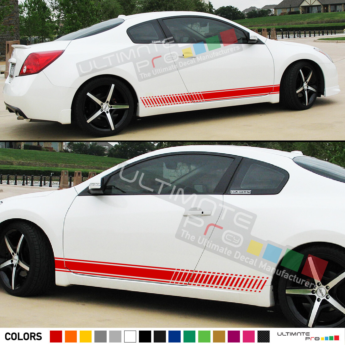 Stripe Decal for Nissan Altima S SV SL SR, SR VC–Turbo Midnight Stickers design