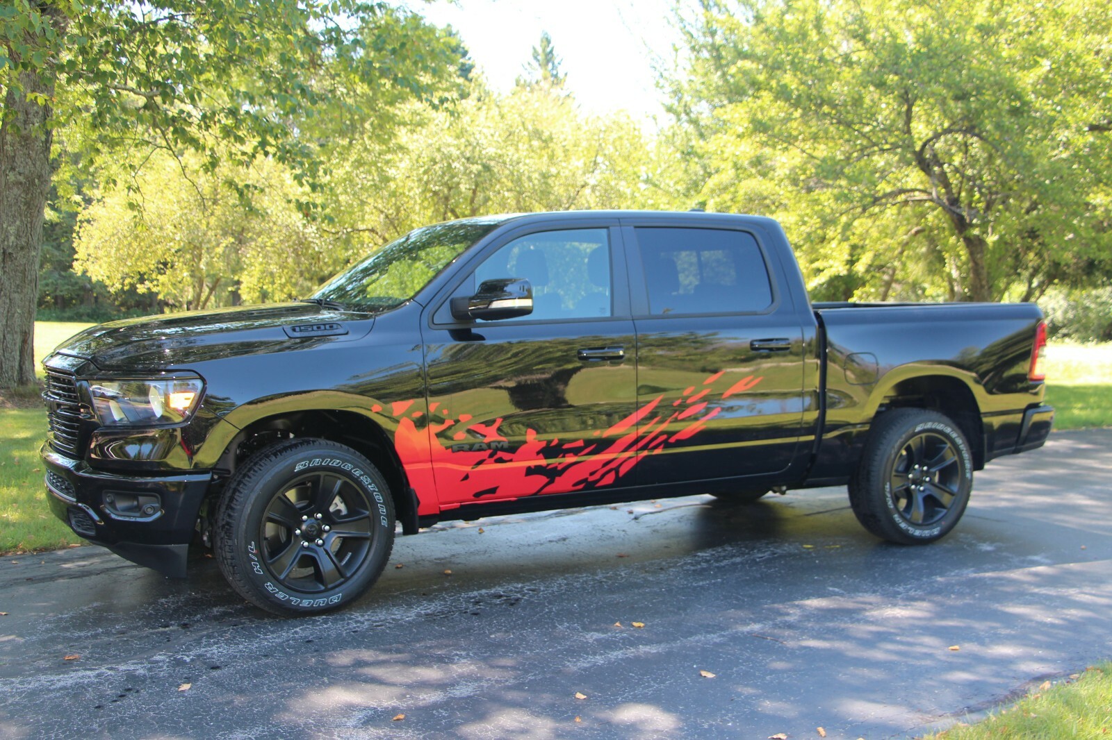 Mud Splash Vinyl Decals for Dodge Ram 1500 2500 3500 Left & Right Side Graphics