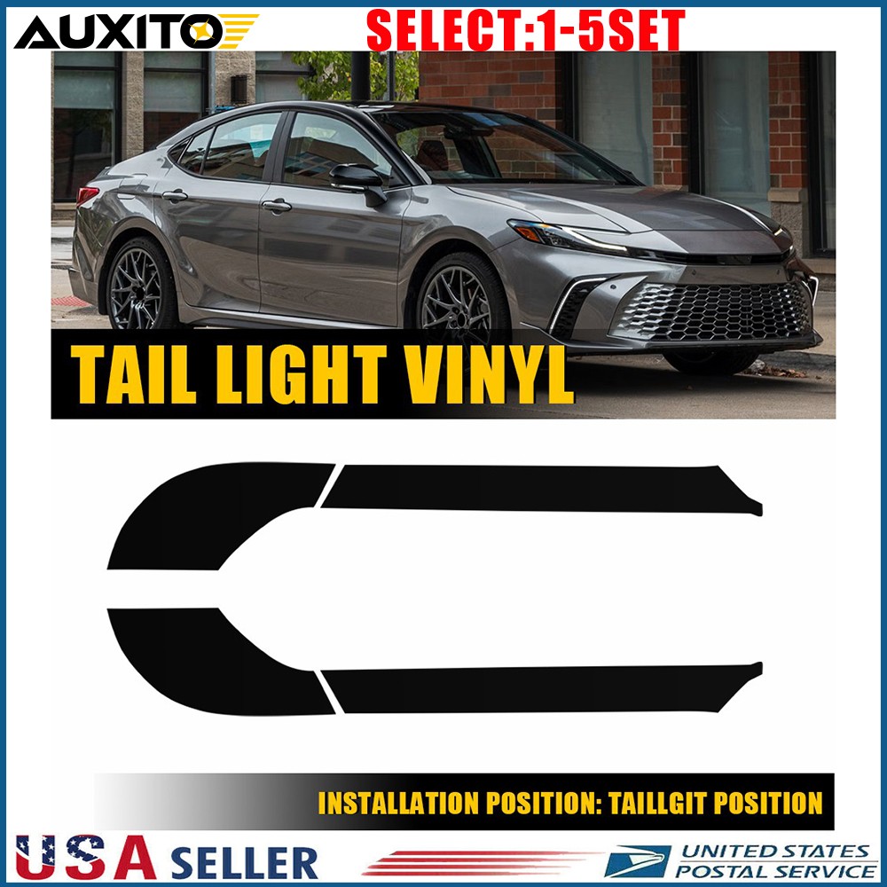 Tail Light Blackout Covers Precut Vinyl Overlay For 2025-2026 Toyota Camry 2-10X