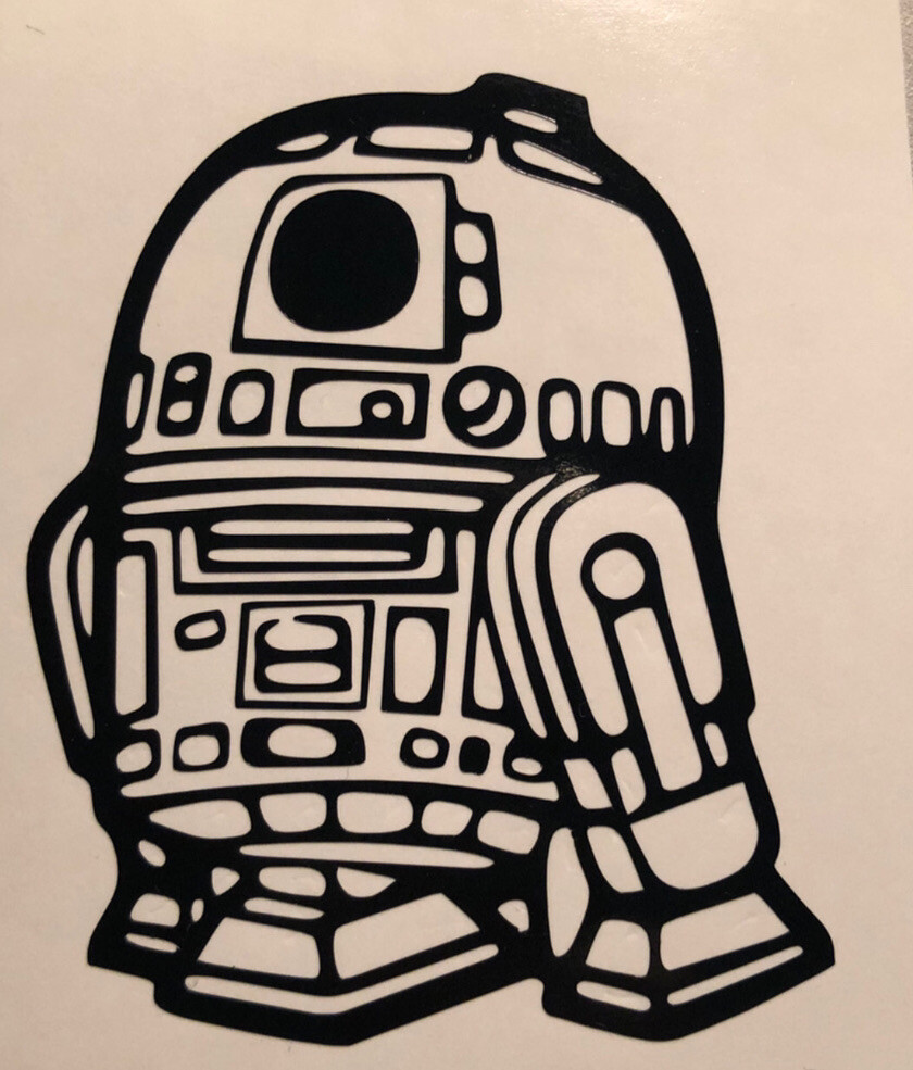 Star Wars| R2D2|Animated|Cute Robot|Vinyl Decal|You Pick Color|C3PO|Droids