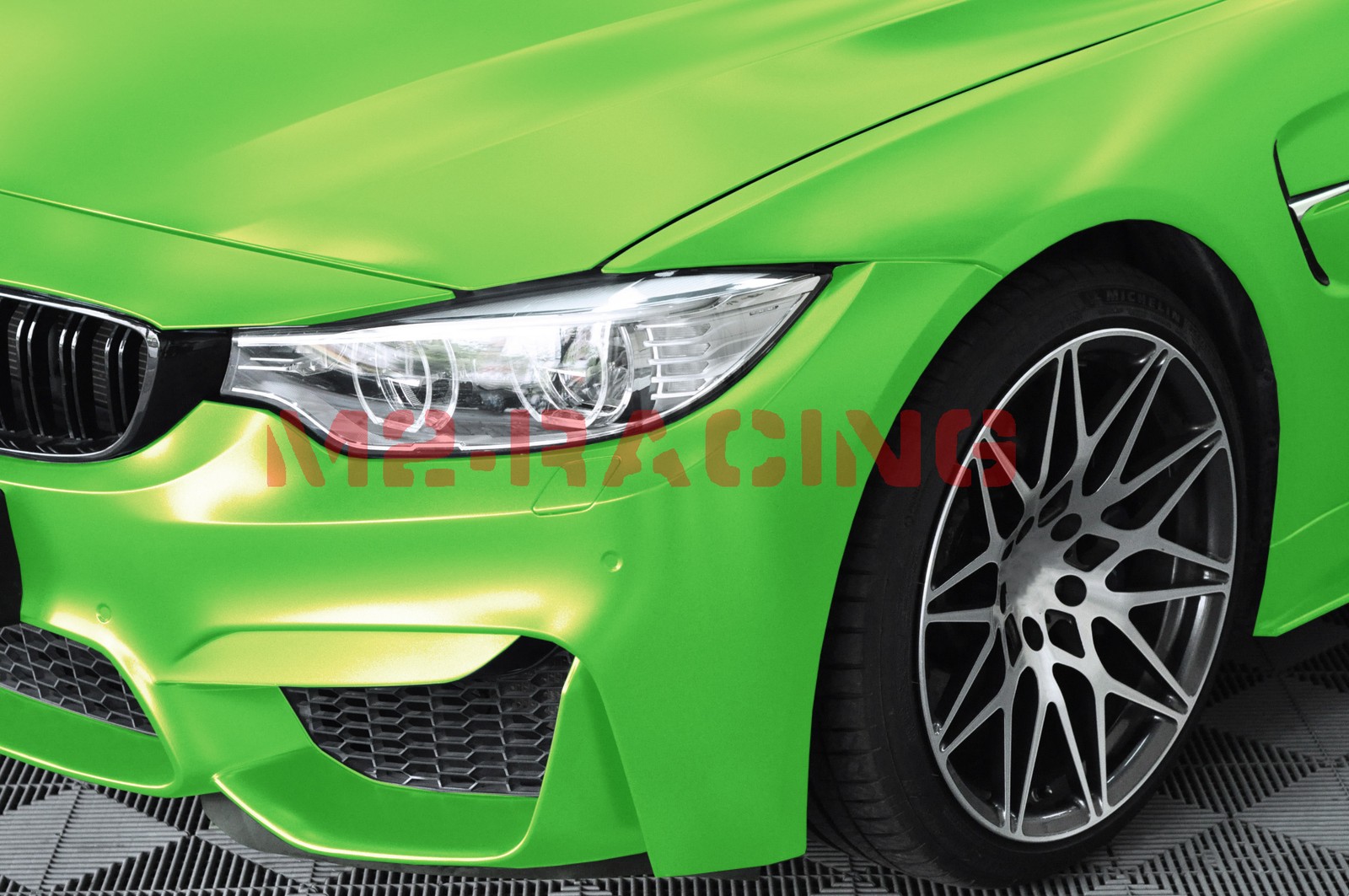 Premium Matte Metallic Satin Pearl Apple Green Vinyl Car Wrap Sticker Decal