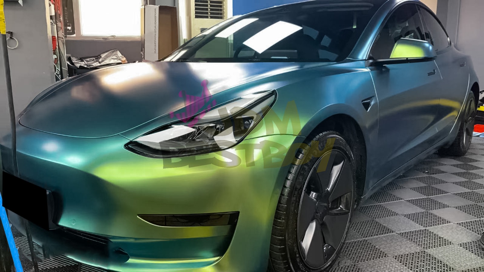 Galaxy Dust Matte Spring Green Metallic Sticker Decal Vinyl Wrap Sheet Film DIY