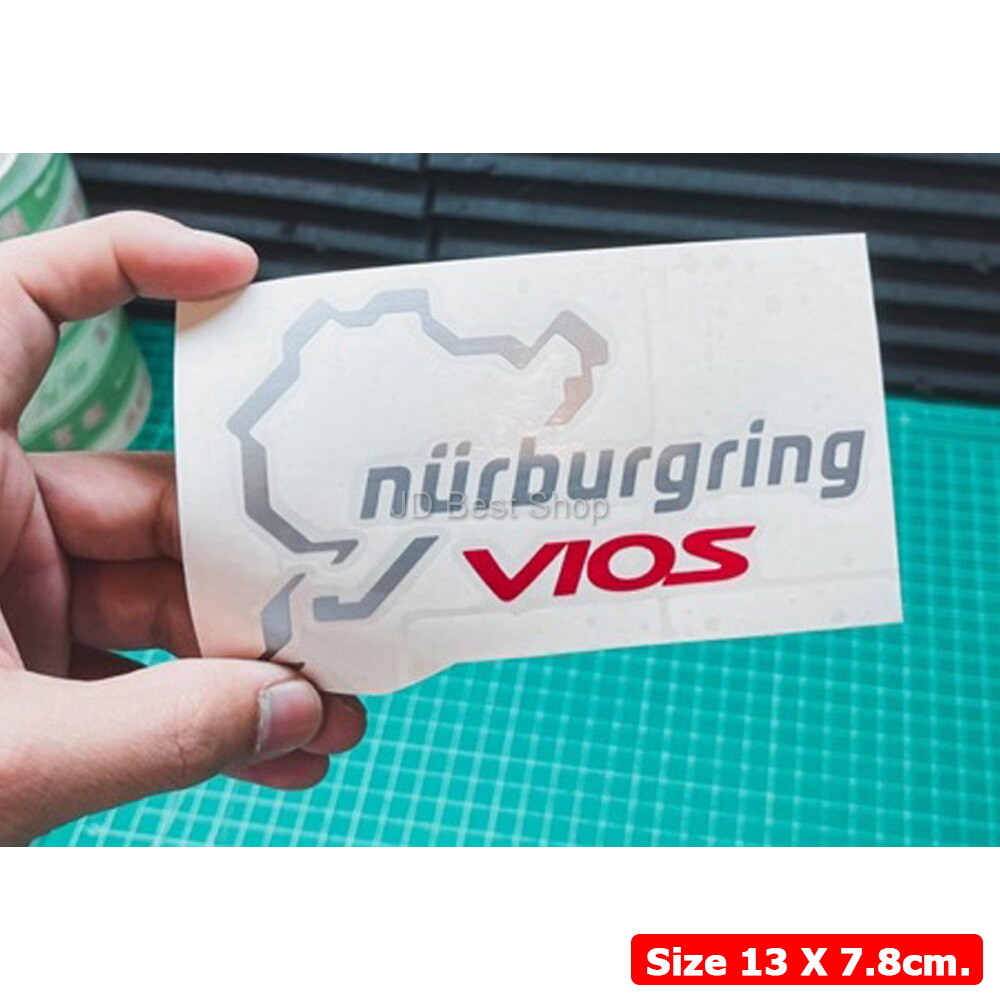 ์์Nurburgring Edition Sticker Diecut JDM Vinyl For Toyota Car Altis Vios Racing