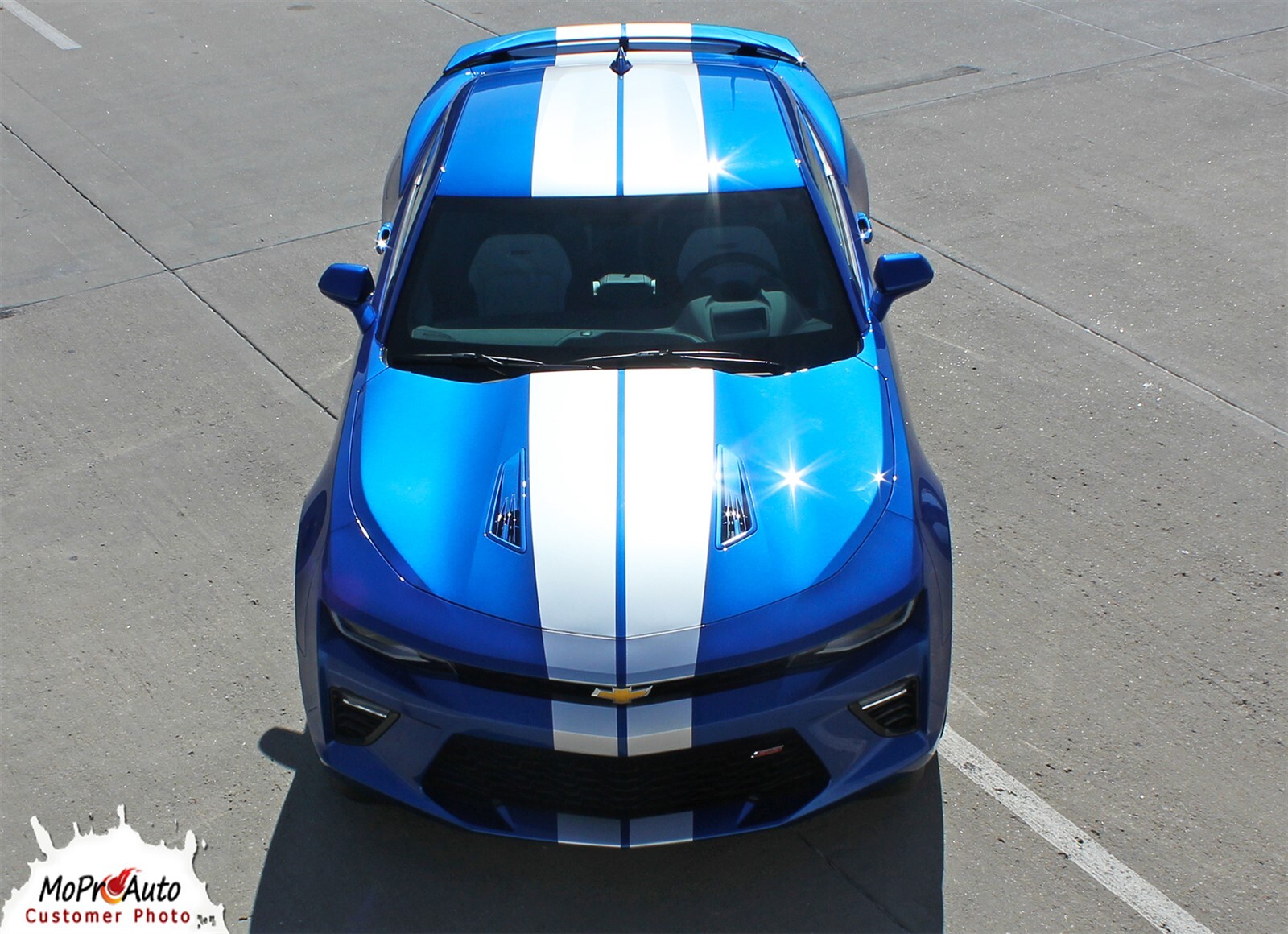 Turbo Rally Stripe Fits: 2016-2023 Camaro Vinyl Graphic Decals RS SS 3M Film