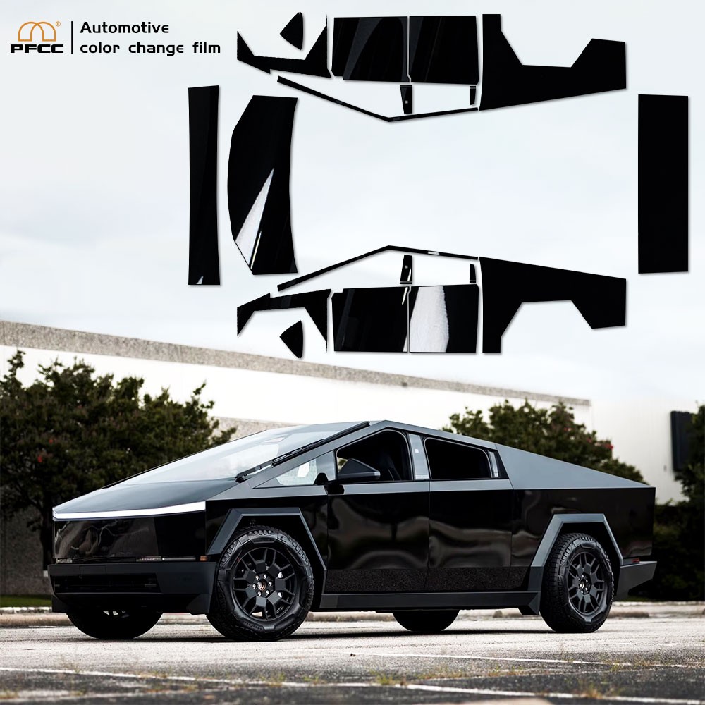 Cybertruck Paint Protection Film Color Change Gloss Piano Black PreCut Kits PPF