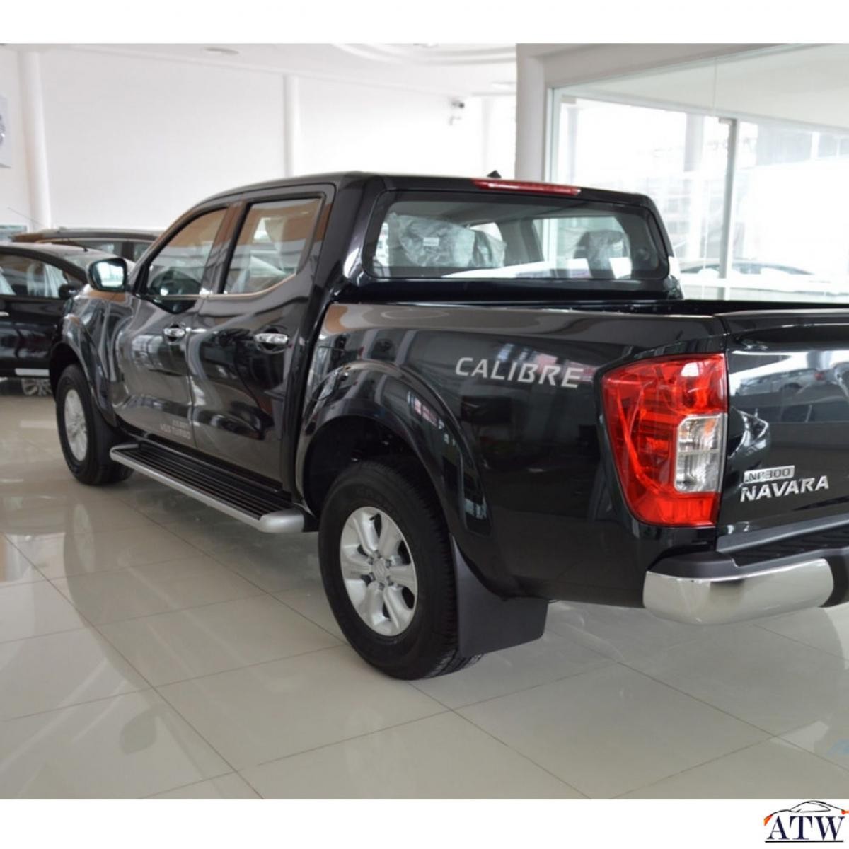 2PCS CALIBRE STICKER DECAL LOGO BADGE SILVER FOR NISSAN NAVARA NP300 11+