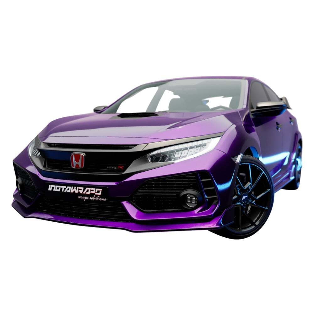 3M 1080 / 2080 Scotchprint Gloss Plum Explosion Vinyl Car Wrap Film | GP258
