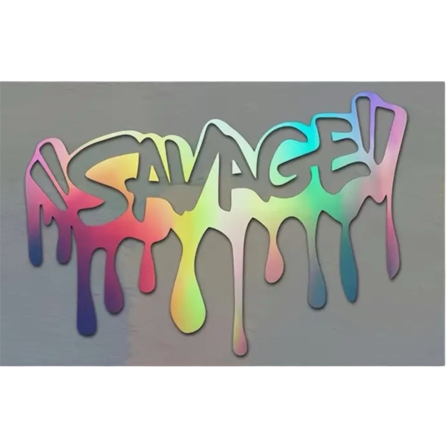 SAVAGE MULTICOLOR PAINT SPLATTER DRIP 6” INCH Vinyl Decal Sticker 1PC