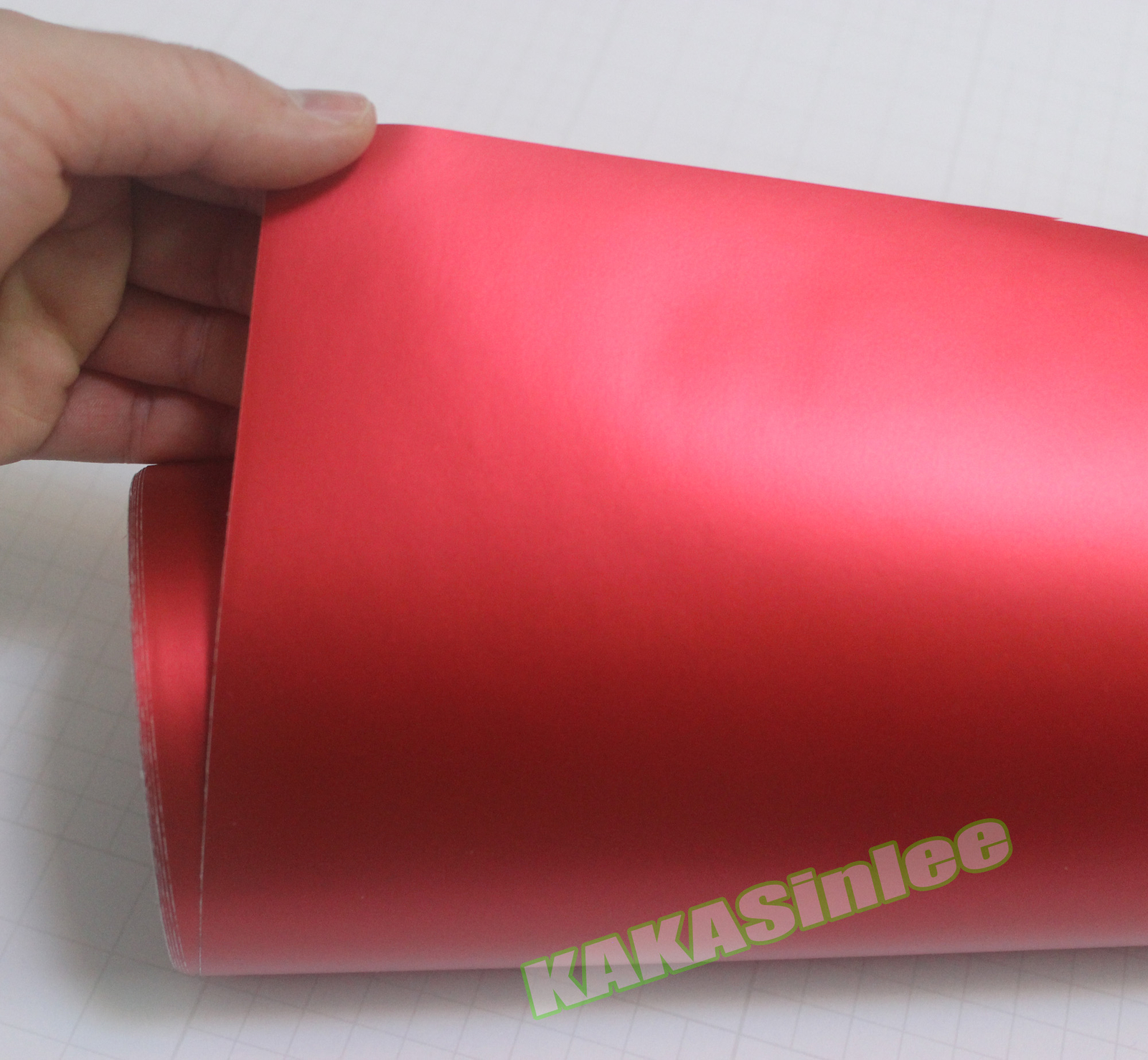 50FT Whole Car Wrap Satin Matte Chrome Metal Vinyl Sticker Decal Flexible Red US