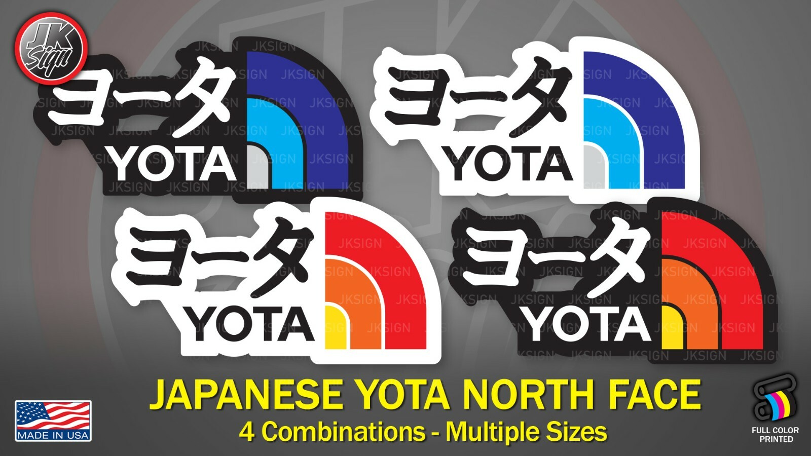 Japanese YOTA Sticker Die-Cut