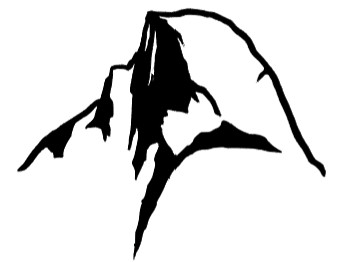 Half Dome Outdoor Decals Laptop Tumblers, cars and trucks window camping sticker