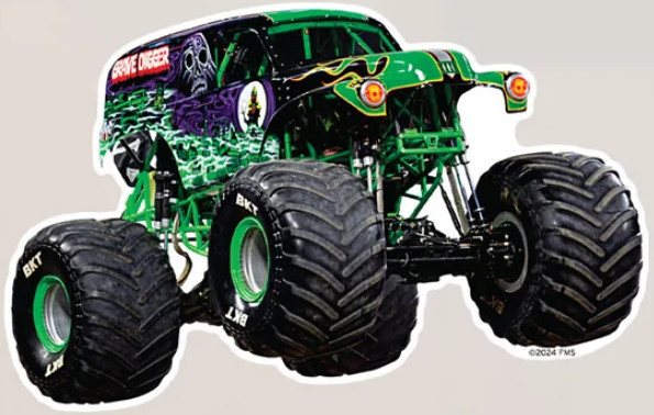 Grave Digger Car Vinyl Window Decal Graphic Laptop Monster Jam Sticker Truck NEW
