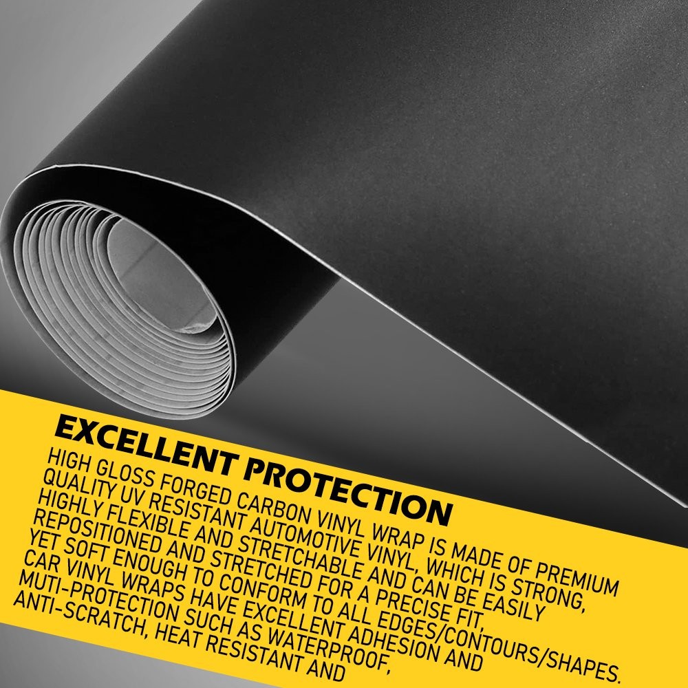 Matte Flat Black Vinyl Film Wrap Sticker Decal Bubble Free Air Release Channel D