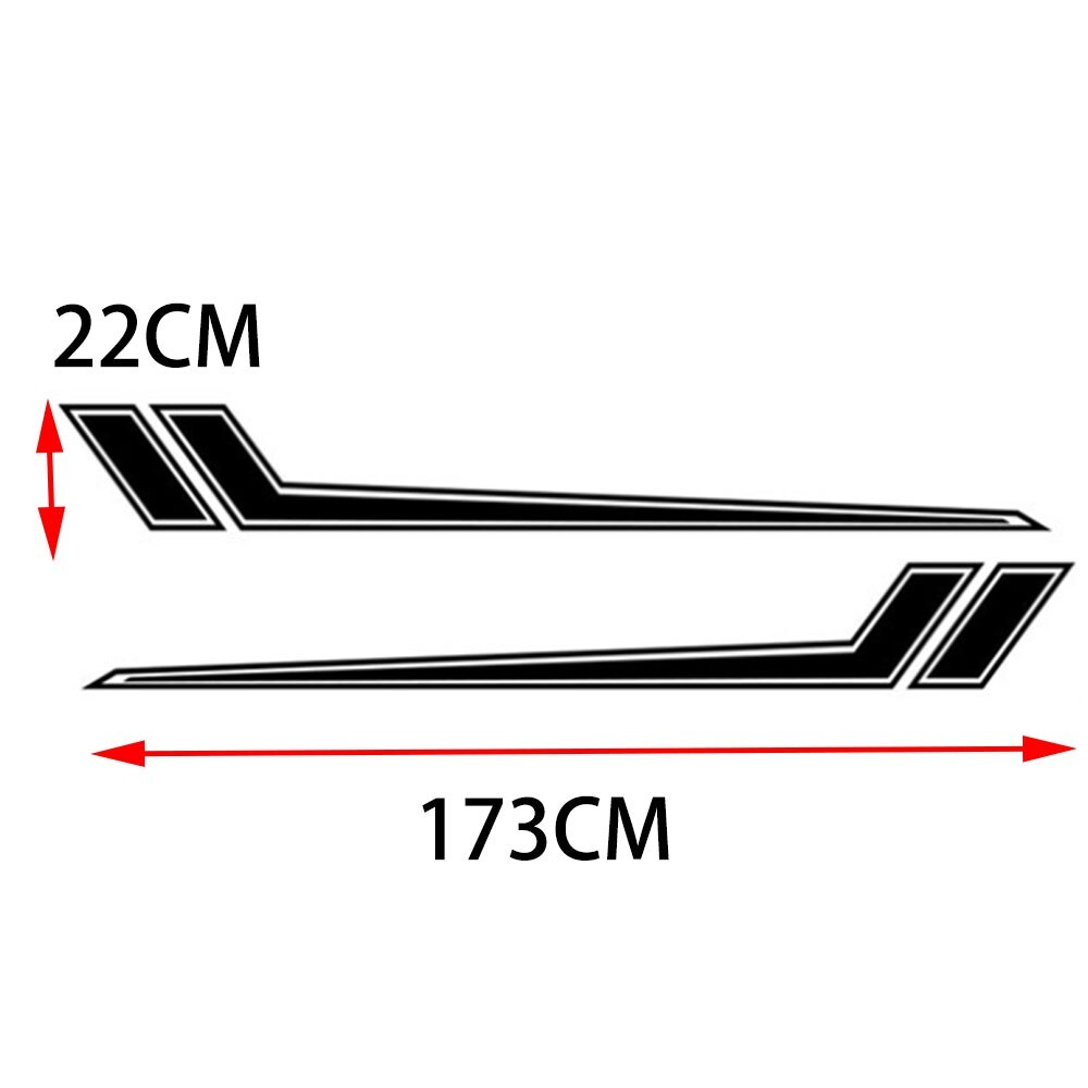 2Pcs Star Decal Car Side Body Graphics Vinyl Decoration Stickers Truck Pickup