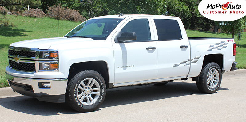 Champ 3M Pro Grade Vinyl Side Stripes Decals Graphics 2014-2018 Chevy Silverado