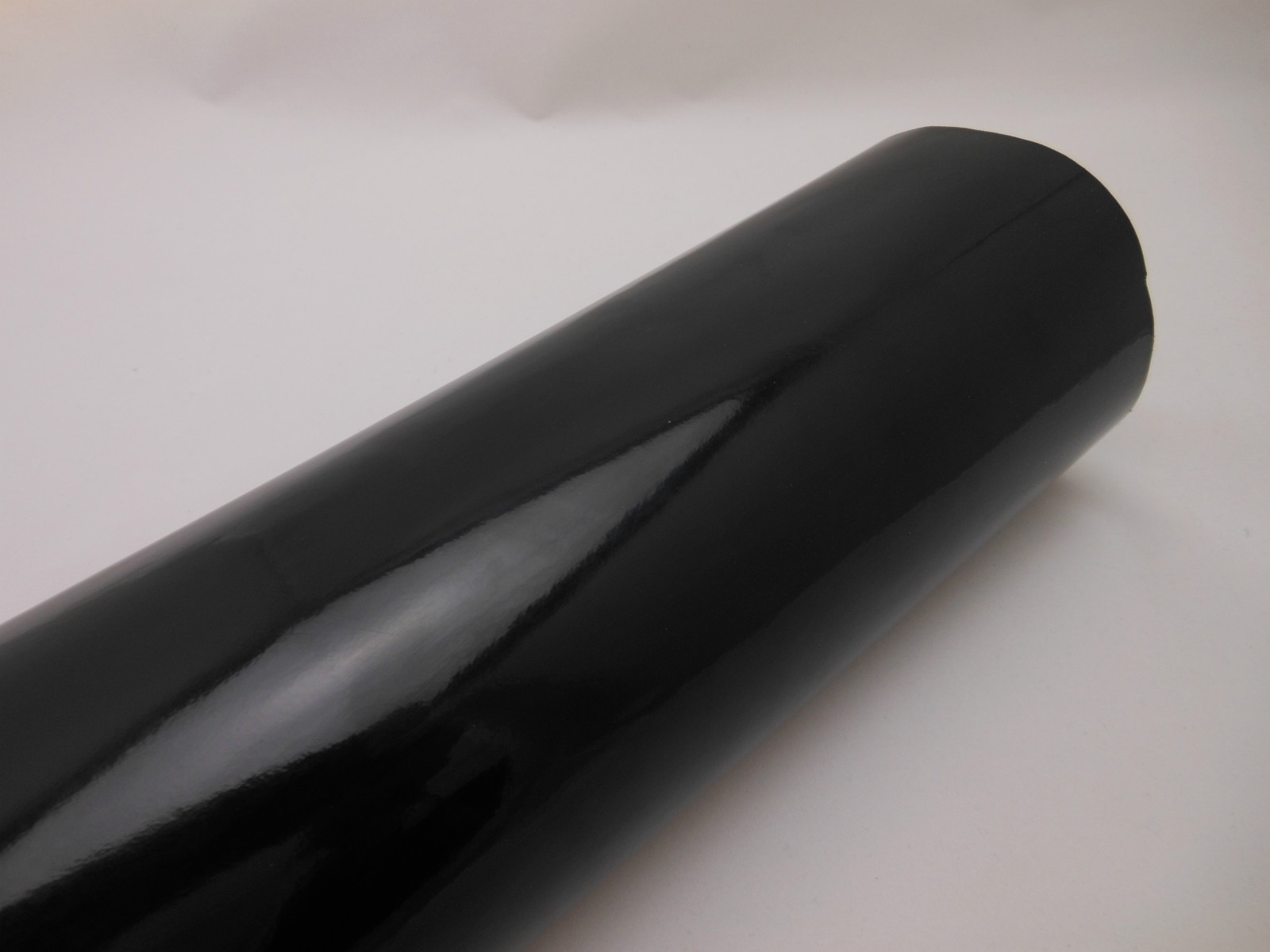4′ x 5′ Feet Gloss BLACK Vinyl Wrap Sticker Decal Sheet With Bubble Air Release