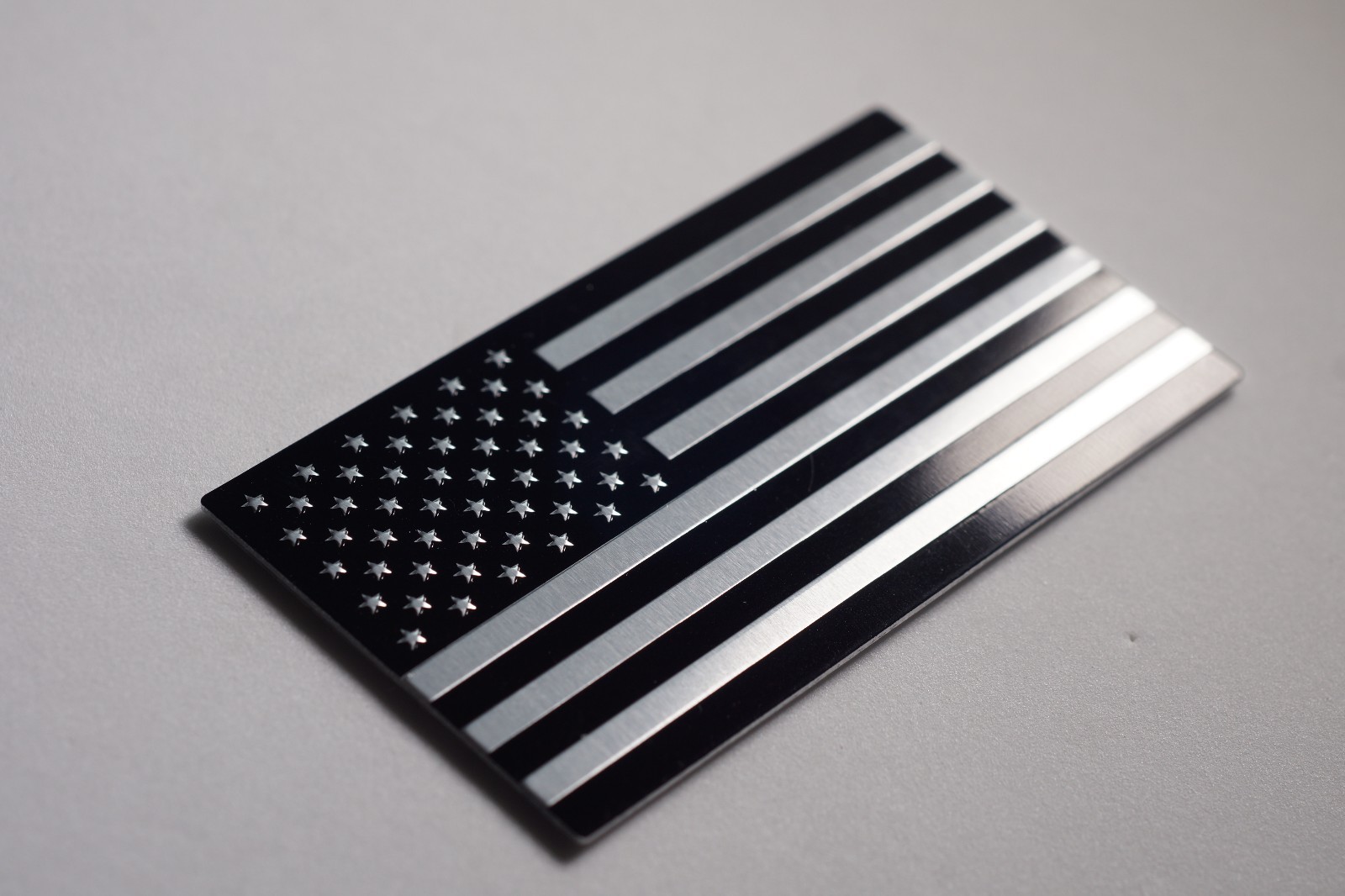 3D Aluminum US American Flag Sticker Decal | Auto Car Bike Emblem | 3.15″x1.75″