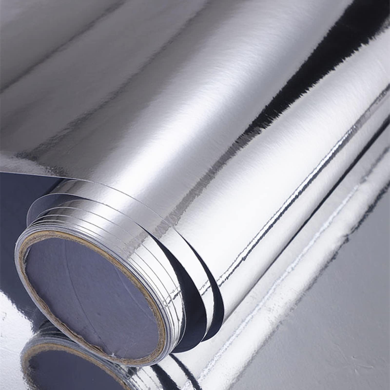 12”x78”Chrome Mirror Silver Vinyl Wrap Sticker Decal Film Sheet,SelfAdhesive