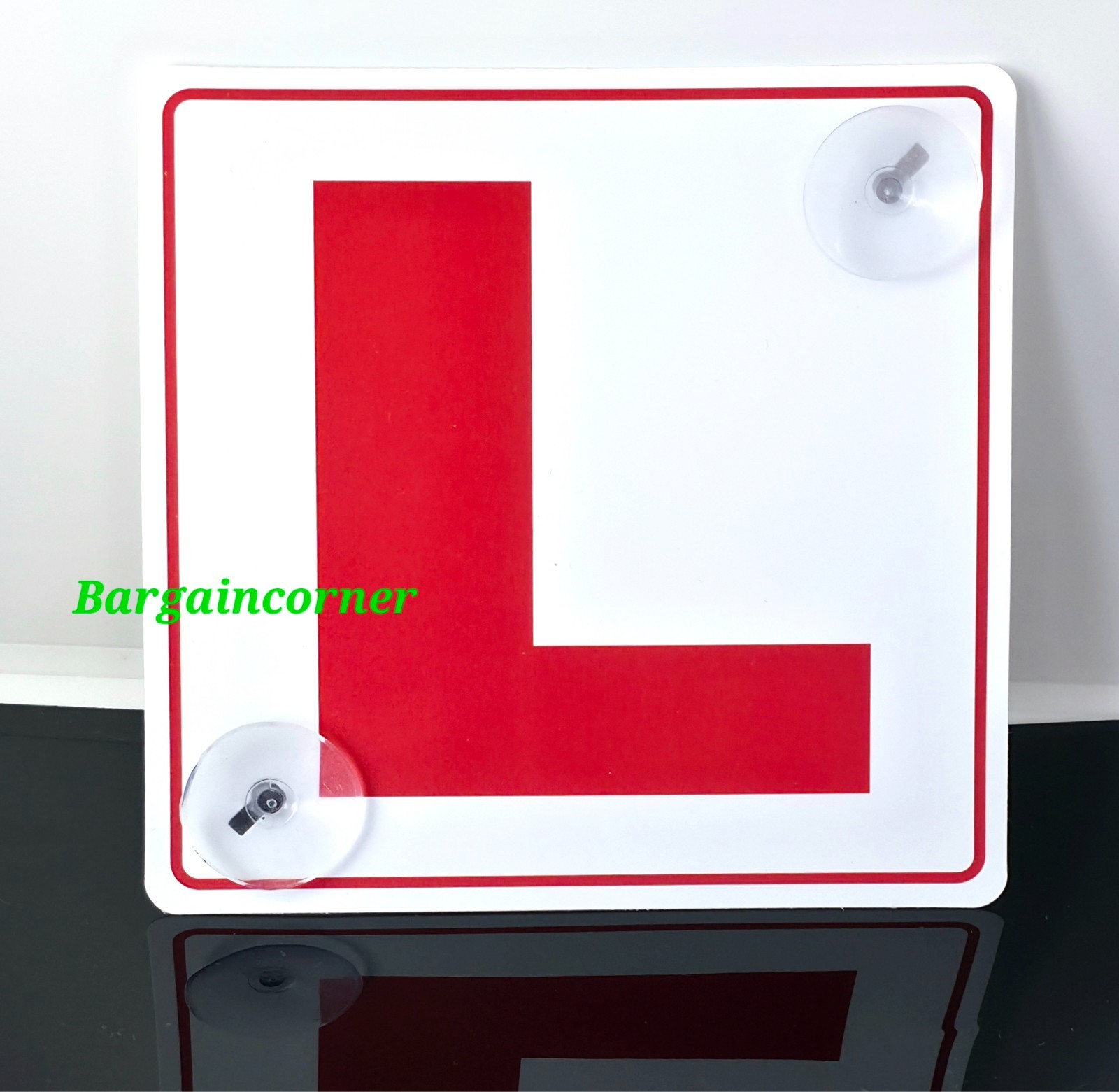 L PLATE SIGN Learner Driver Car Sign L Plate Advisory Sign With Suction Cup Hook