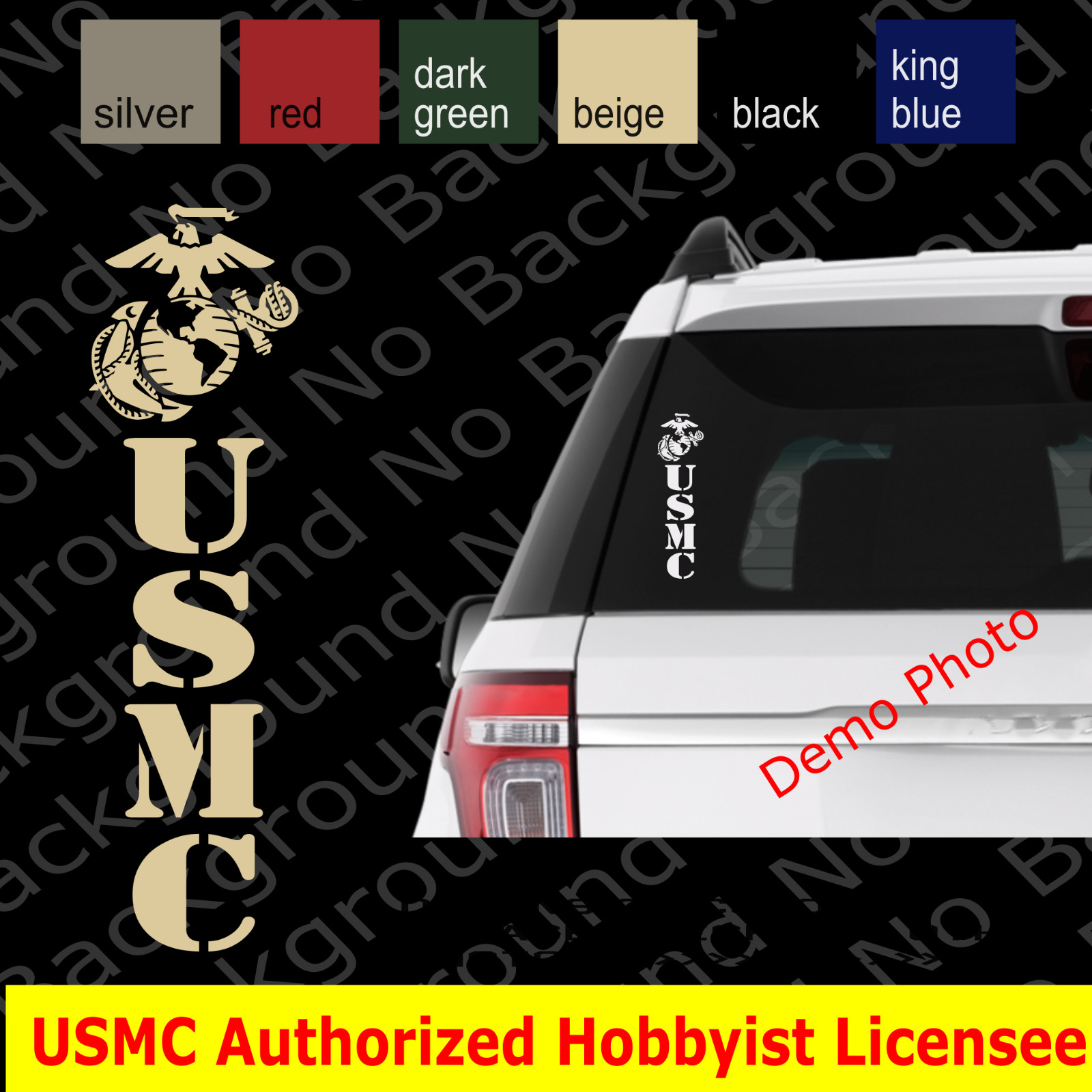 USMC EGA Marines Vinyl Die Cut Decal Sticker for Sempi Fi Veteran Retired AY060E