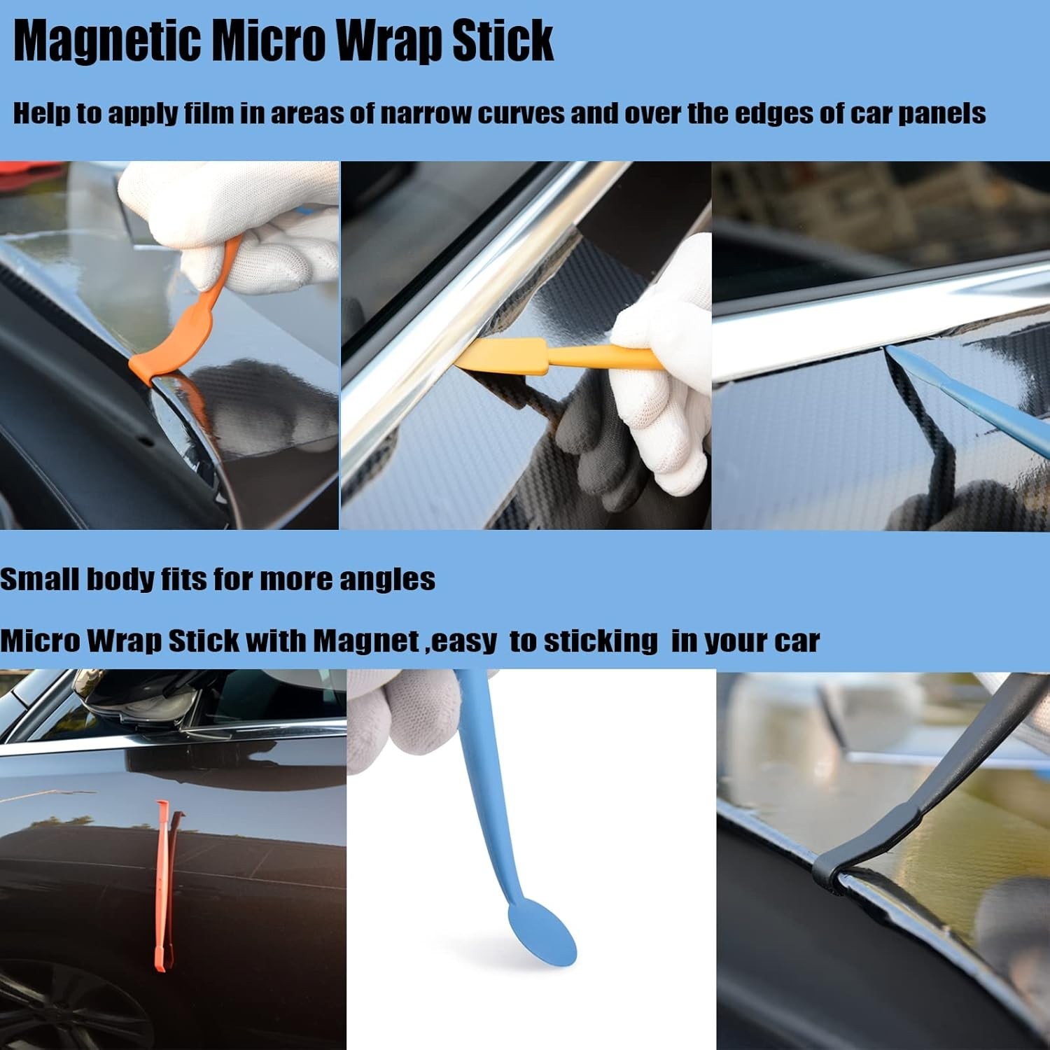 Vinyl Wrap Tool Kit for Car Window Tint Film Installation Heat Gun Squeegee